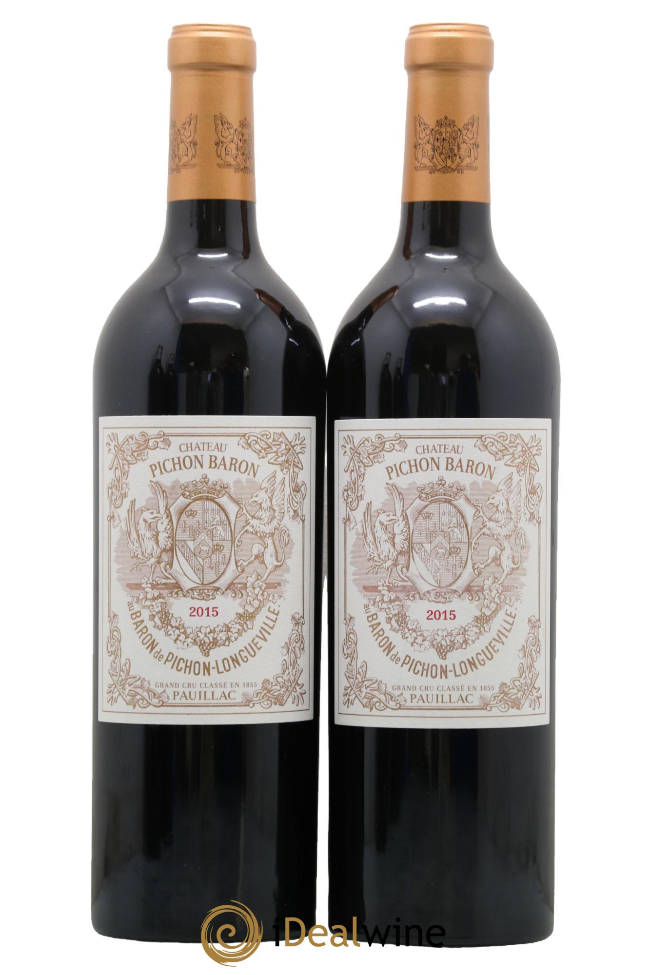 Pichon Longueville Baron 2ème Grand Cru Classé 2015 - Lot de 2 bouteilles - 0