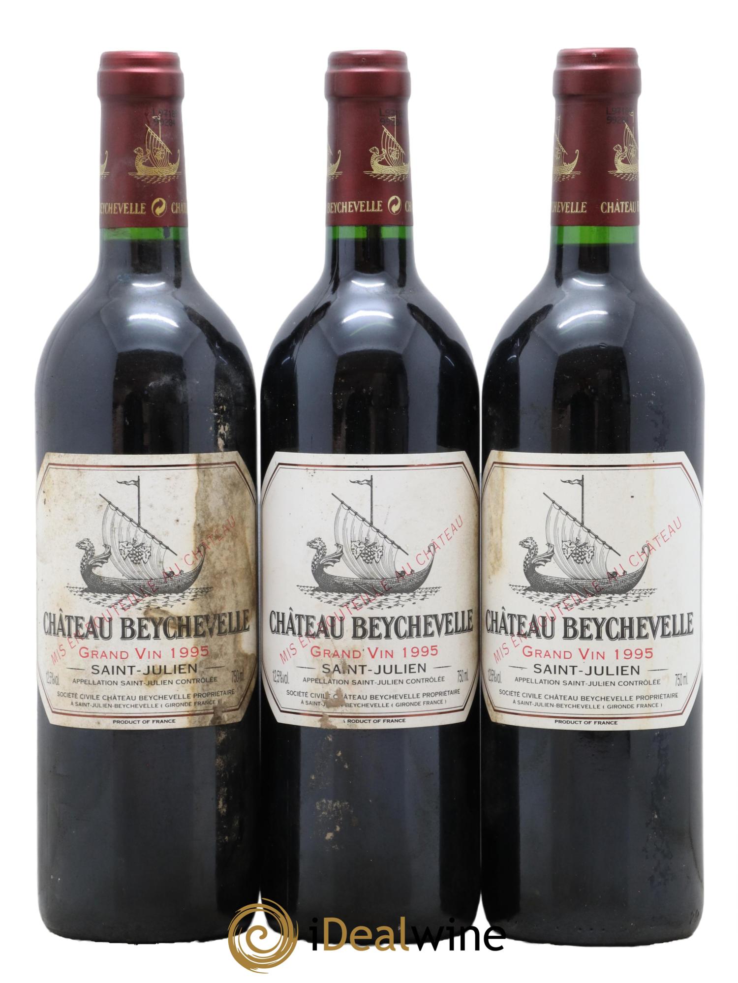 Château Beychevelle 4ème Grand Cru Classé  1995 - Lot of 6 bottles - 2