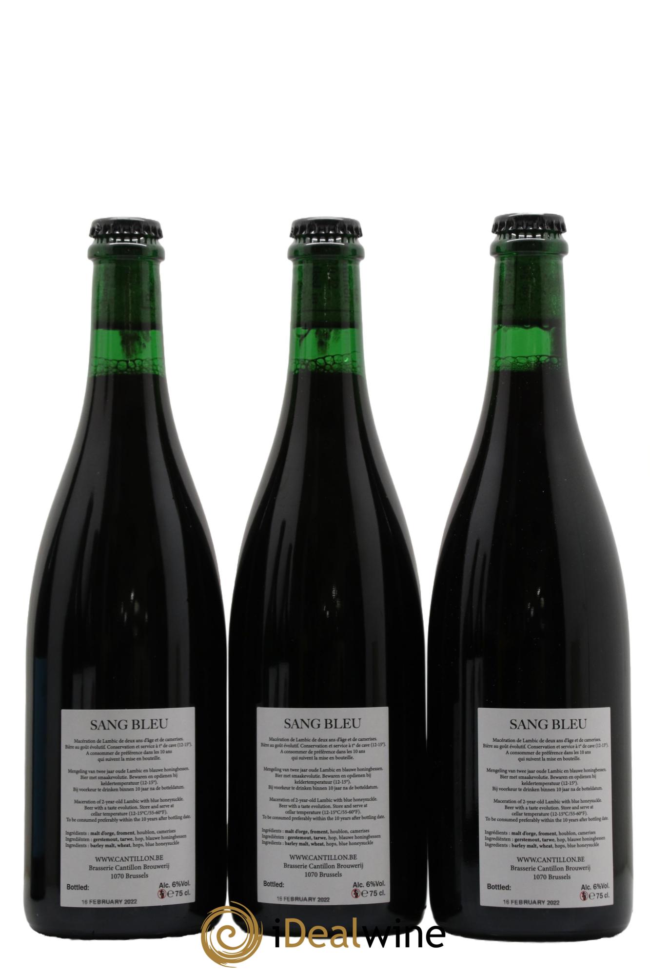 Bière Cantillon Sang Bleu - Posten von 3 Flaschen - 1