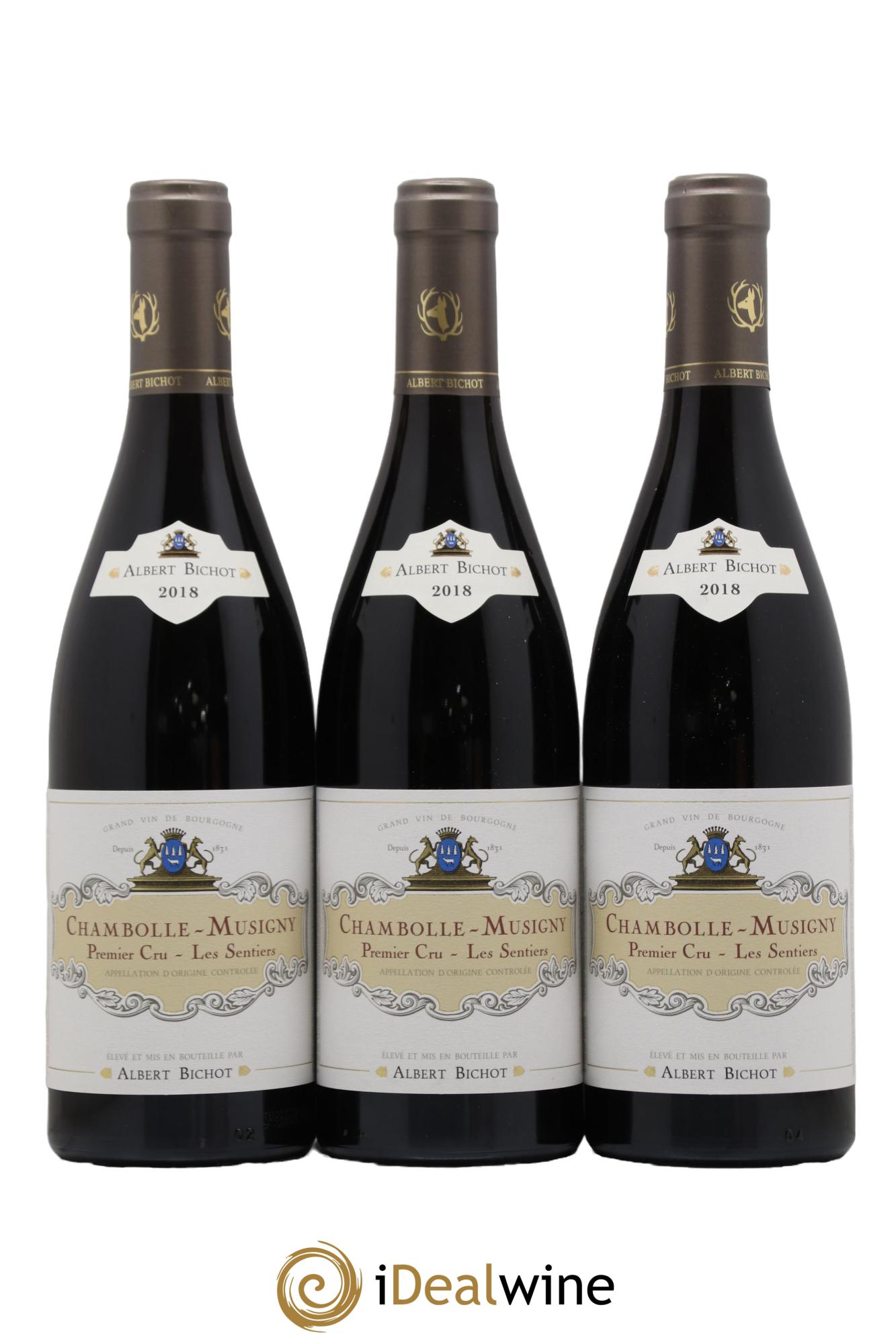 Chambolle-Musigny 1er Cru Les Sentiers Albert Bichot 2018 - Lot de 3 bouteilles - 0