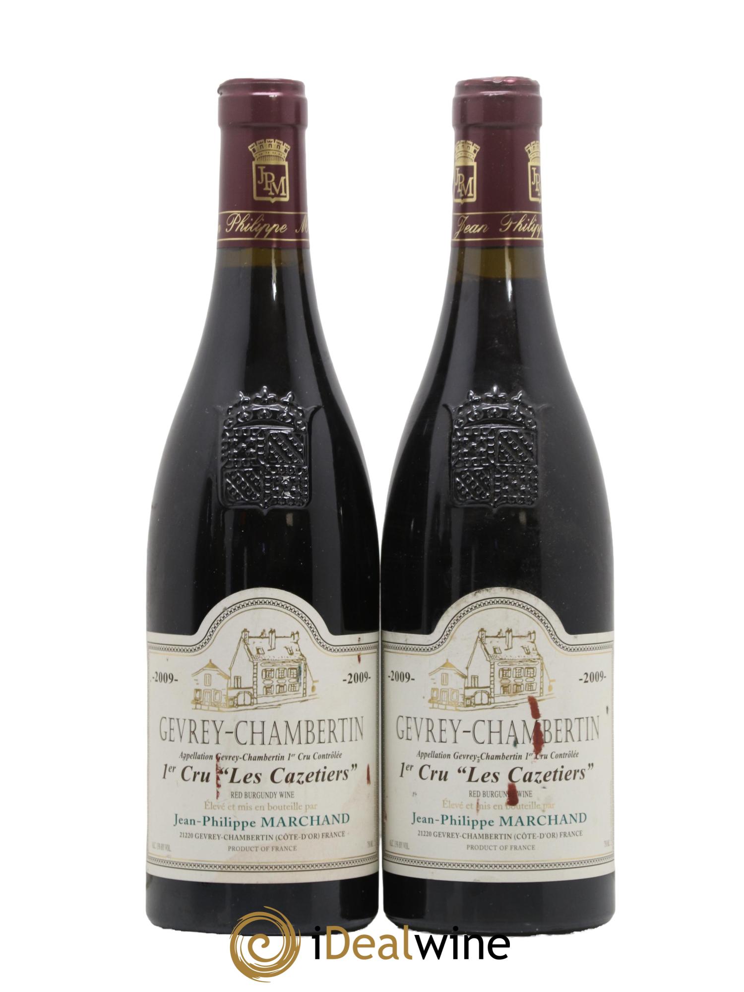 Gevrey-Chambertin 1er Cru Les Cazetiers Philippe Marchand 2009 - Lot of 2 bottles - 0