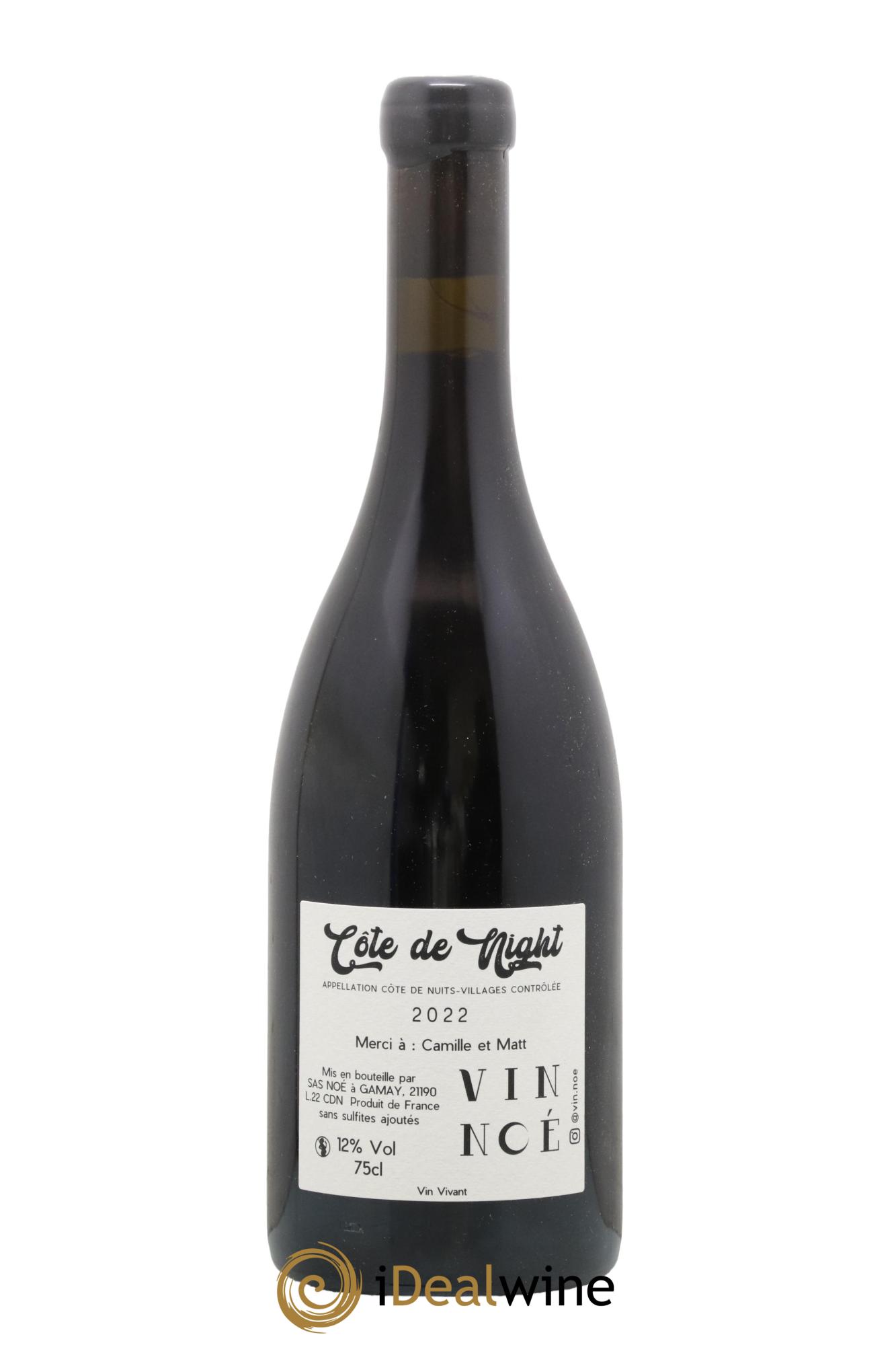 Côte de Nuit Villages Côte de Night Vin Noé 2022 - Lotto di 1 bottiglia - 1