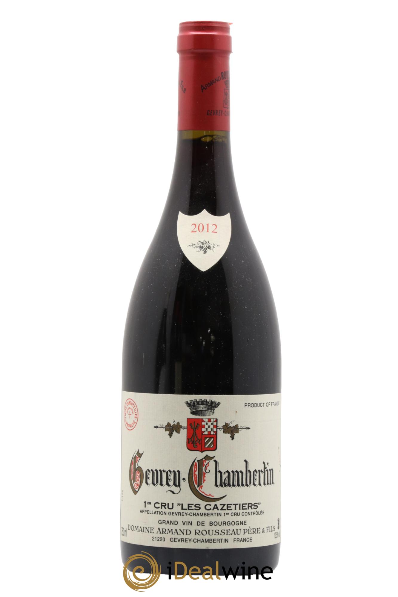 Gevrey-Chambertin 1er Cru Les Cazetiers Armand Rousseau (Domaine) 2012 - Lotto di 1 bottiglia - 0