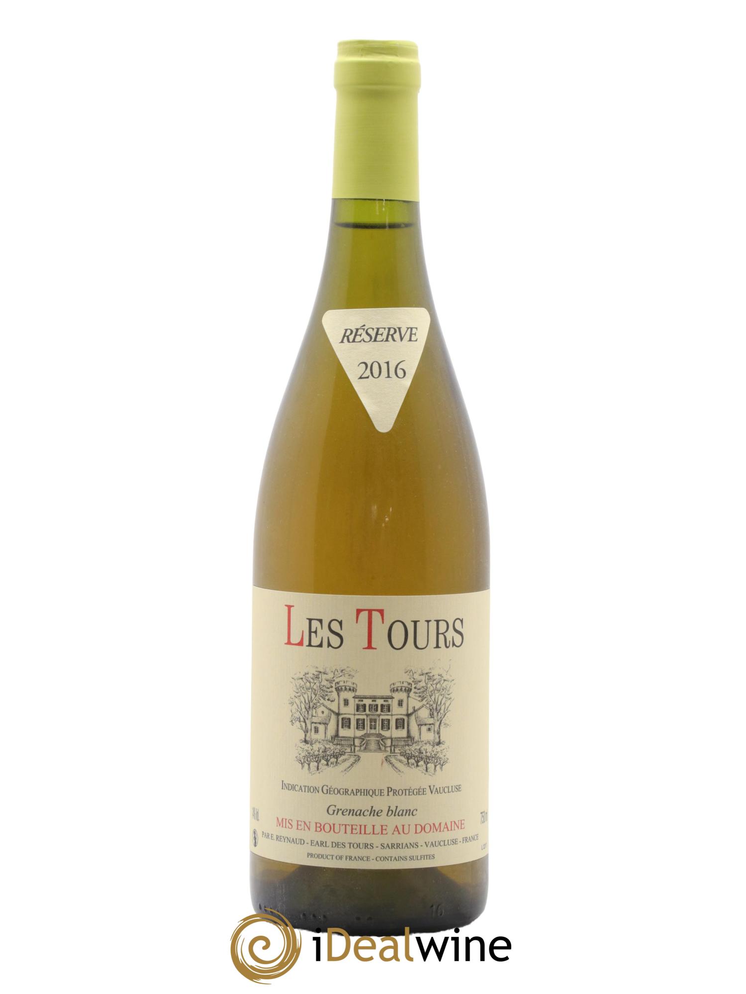 IGP Vaucluse (Vin de Pays de Vaucluse) Les Tours Grenache Blanc Emmanuel Reynaud 2016 - Lotto di 1 bottiglia - 0