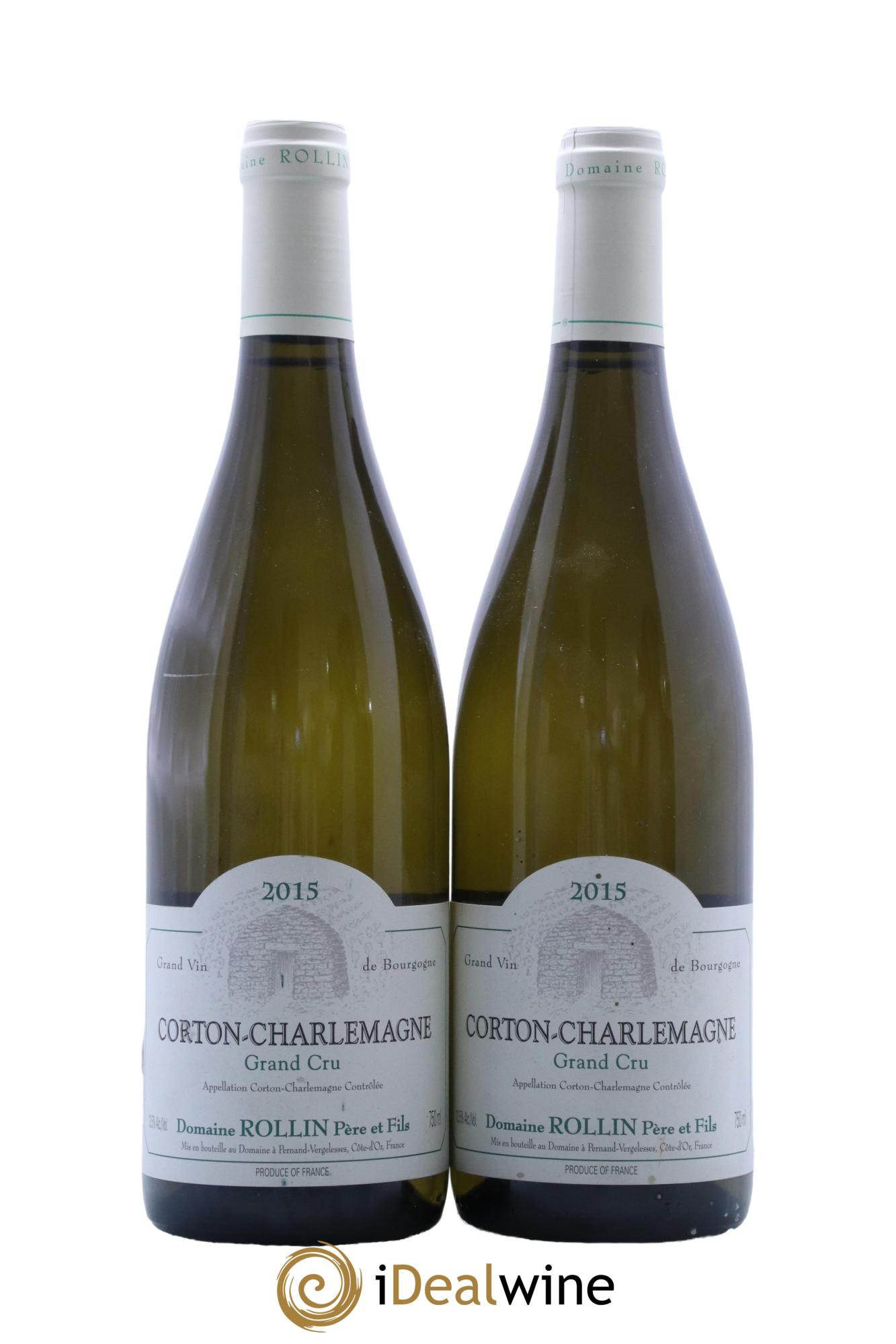 Corton-Charlemagne Grand Cru Rollin Père & Fils  2015 - Lot of 2 bottles - 0