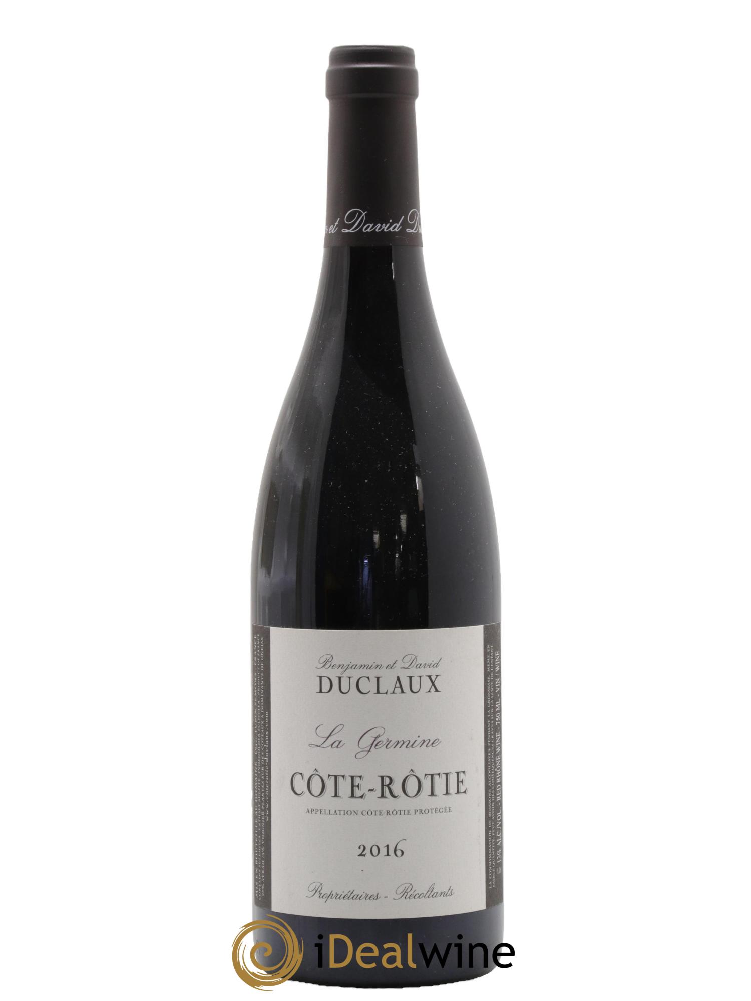 Côte-Rôtie La Germine Domaine Duclaux 2016 - Posten von 1 Flasche - 0