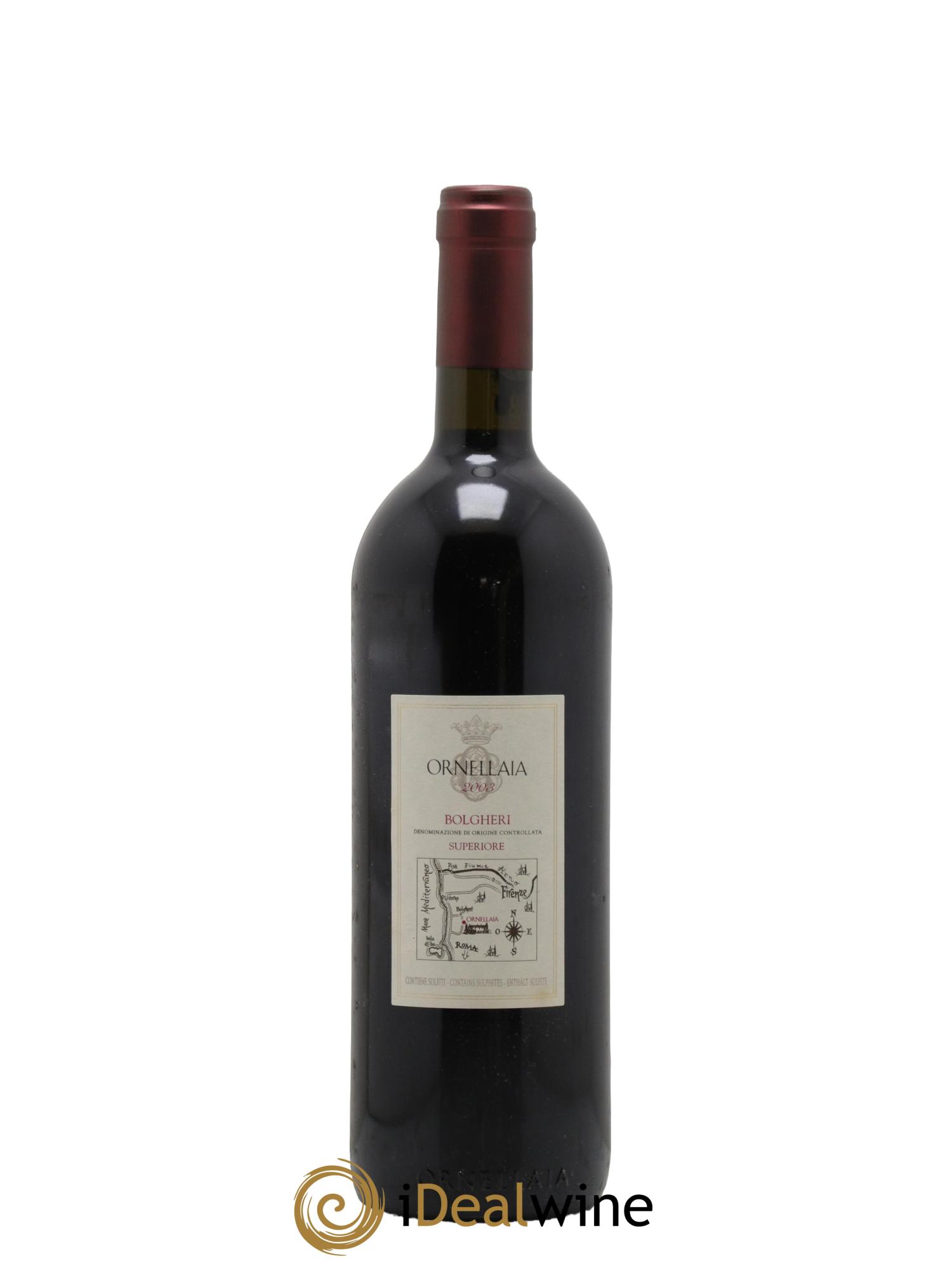 Bolgheri DOC Superiore Ornellaia Tenuta Dell'Ornellaia - Frescobaldi 2003 - Lotto di 1 bottiglia - 1