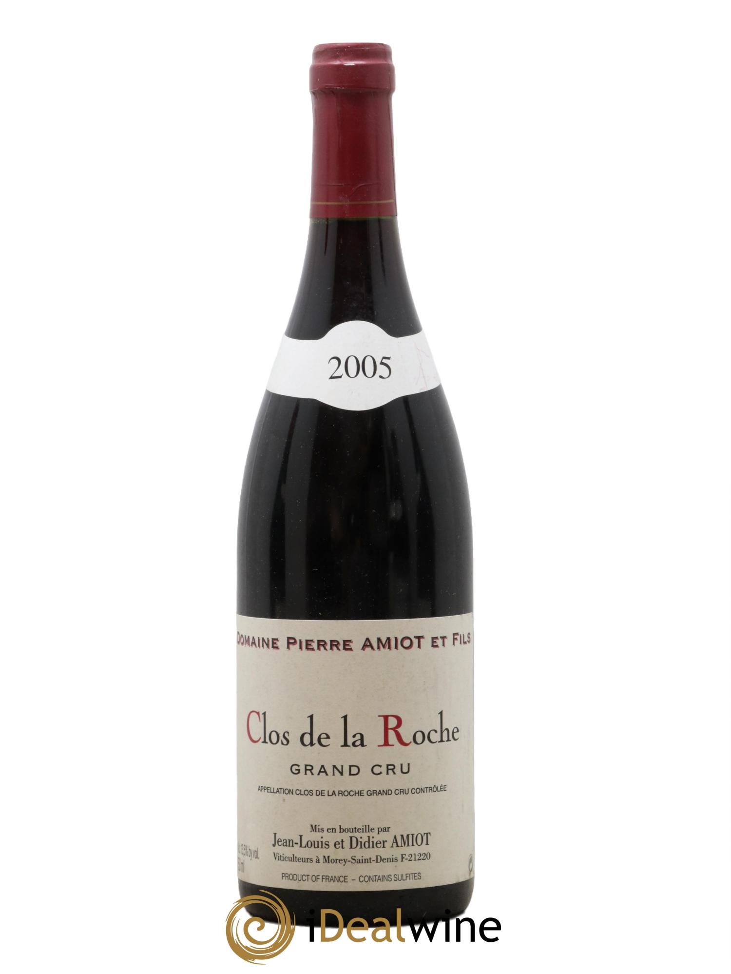 Clos de la Roche Grand Cru Pierre Amiot et Fils (Domaine) 2005 - Posten von 1 Flasche - 0