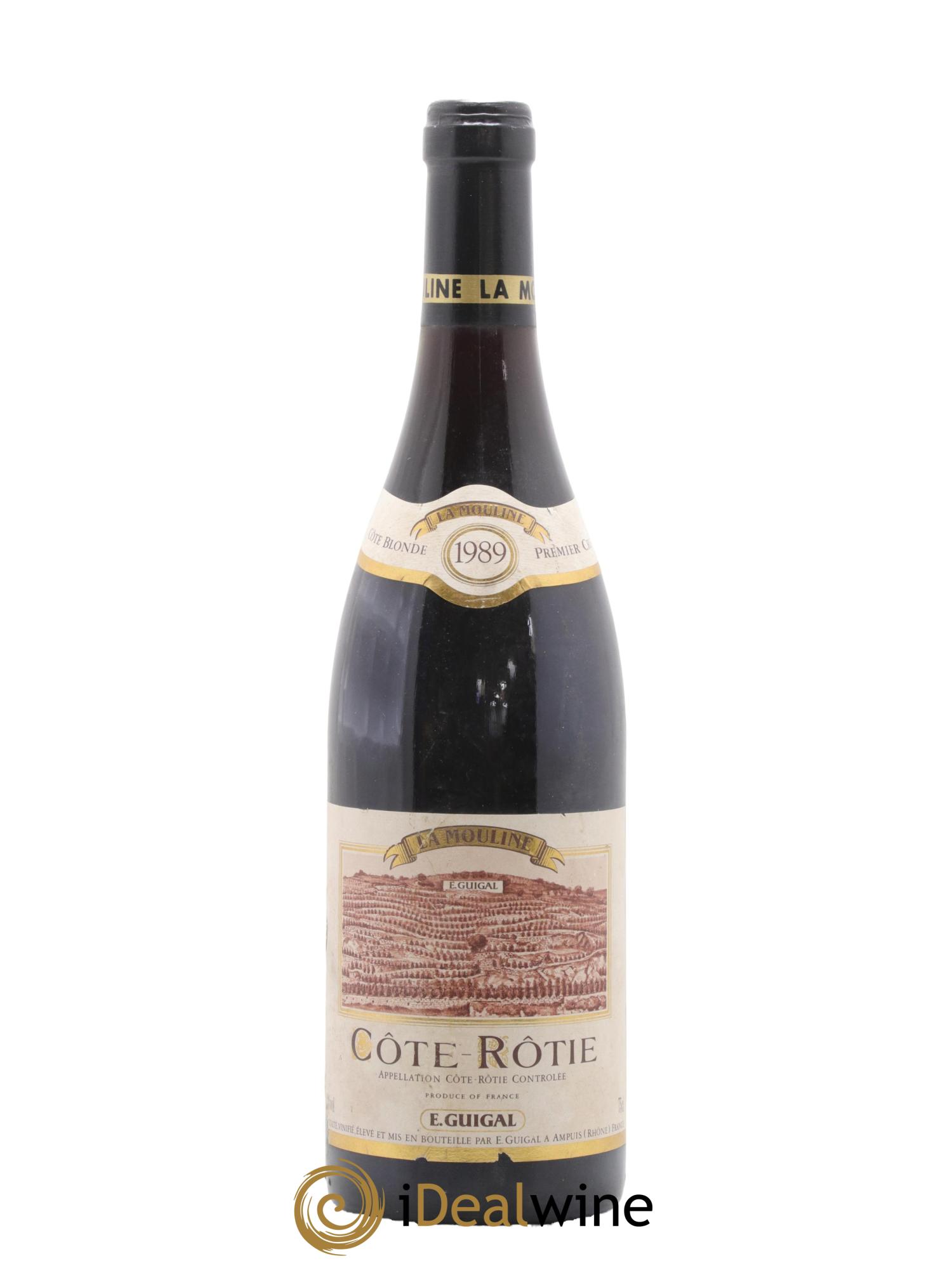 Côte-Rôtie La Mouline Guigal 1989 - Posten von 1 Flasche - 0