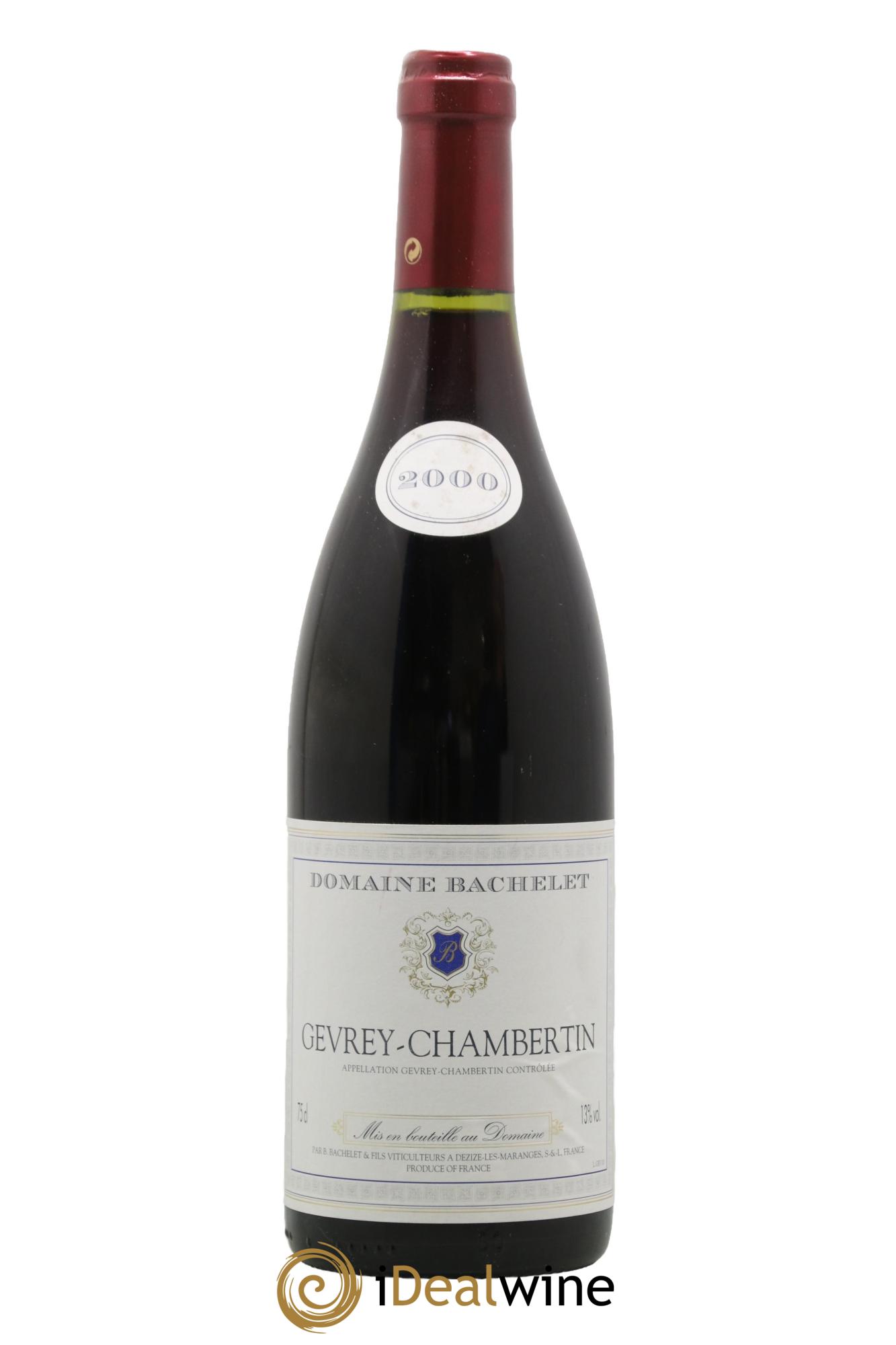 Gevrey-Chambertin Domaine Bachelet 2000 - Lot de 1 bouteille - 0