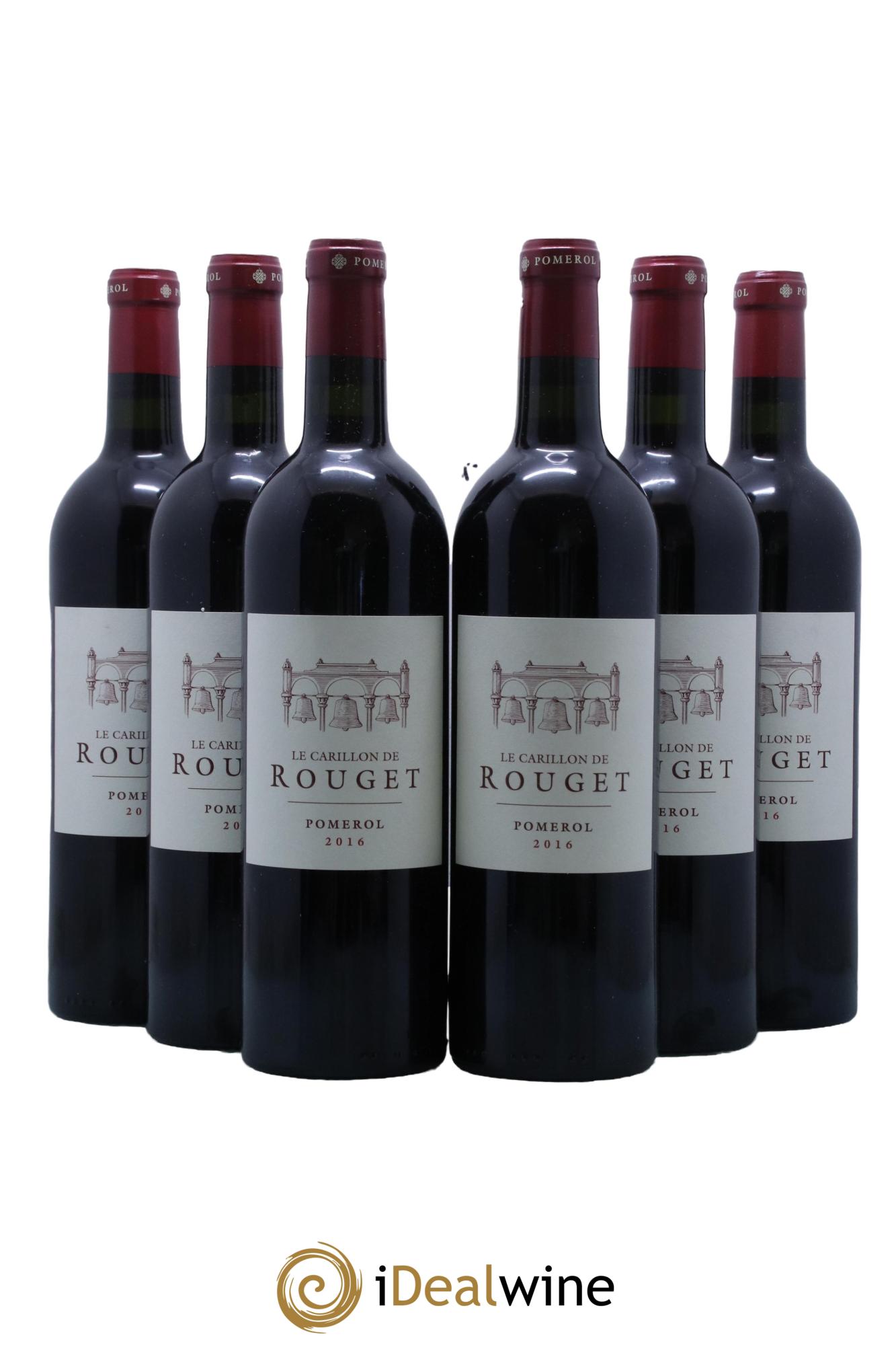 Pomerol Le Carillon de Rouget 2016 - Lotto di 6 bottiglie - 0