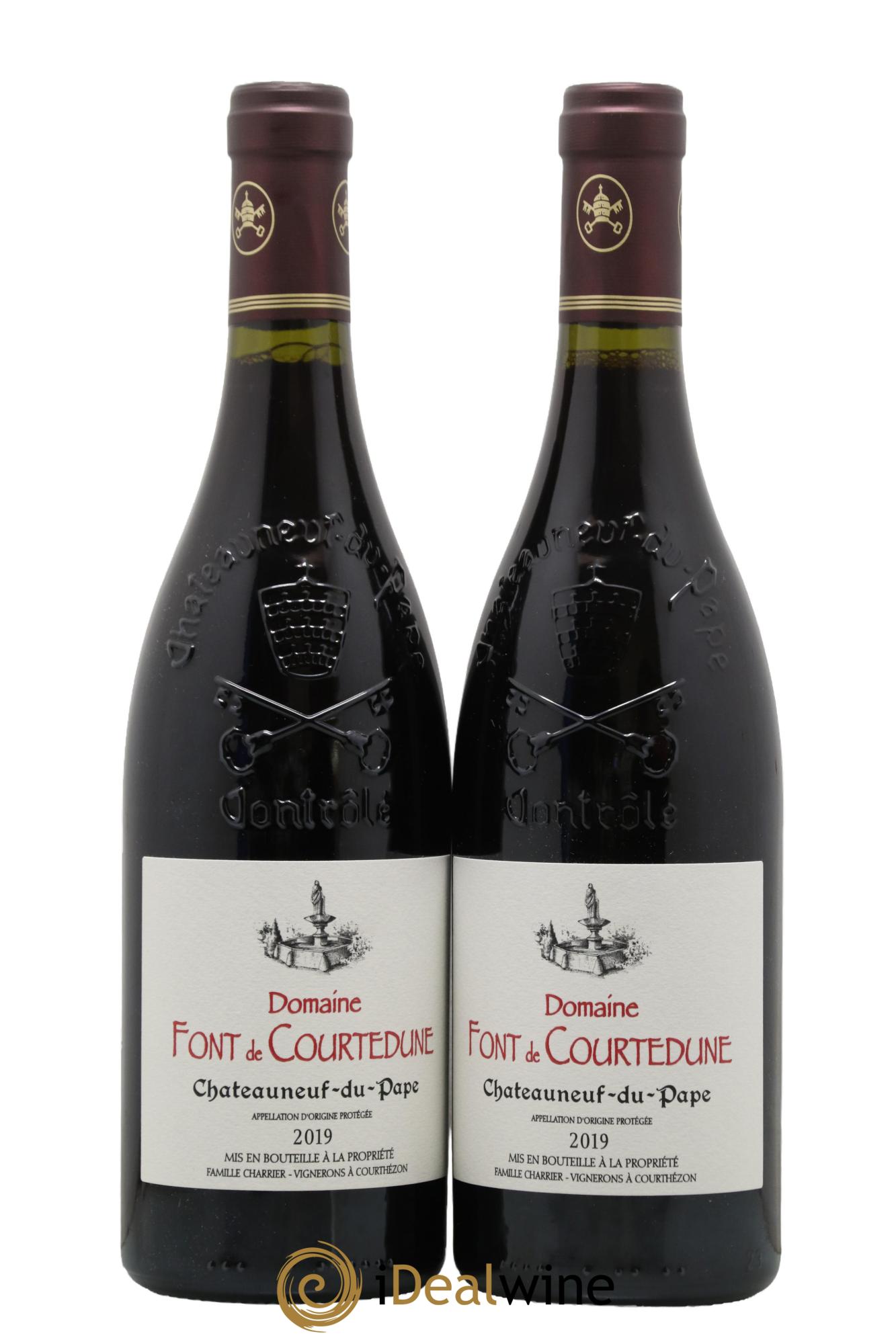 Châteauneuf-du-Pape Domaine Font de Courtedune 2019 - Posten von 2 Flaschen - 0