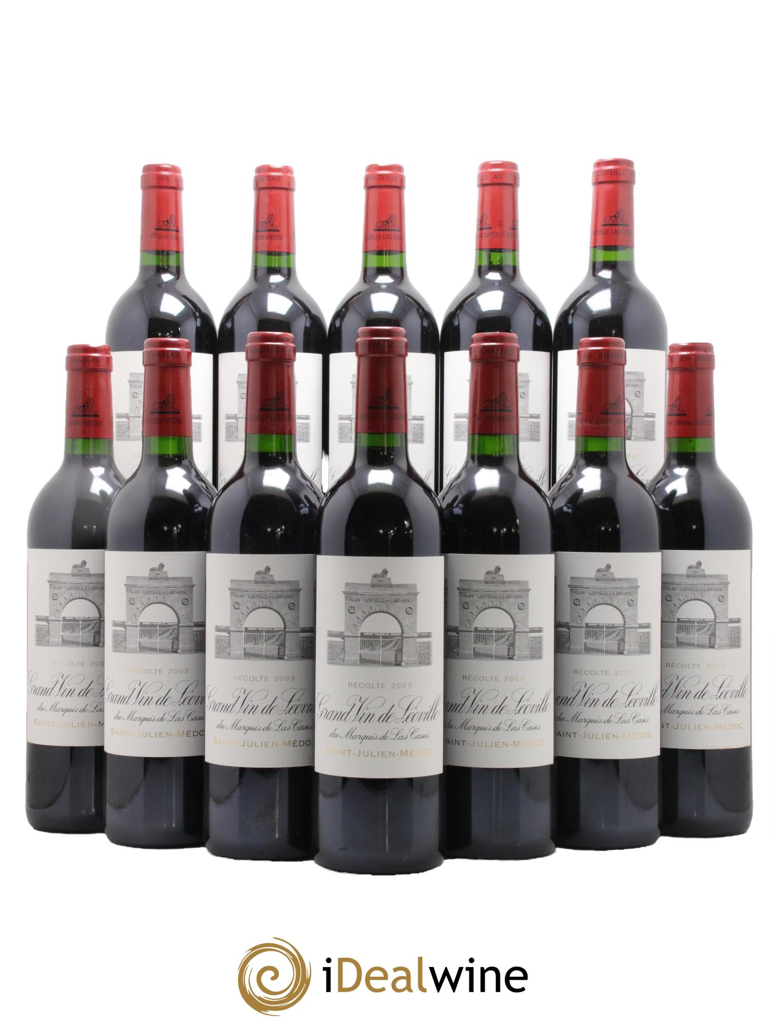 Château Léoville Las Cases 2ème Grand Cru Classé 2003 - Posten von 12 Flaschen - 0