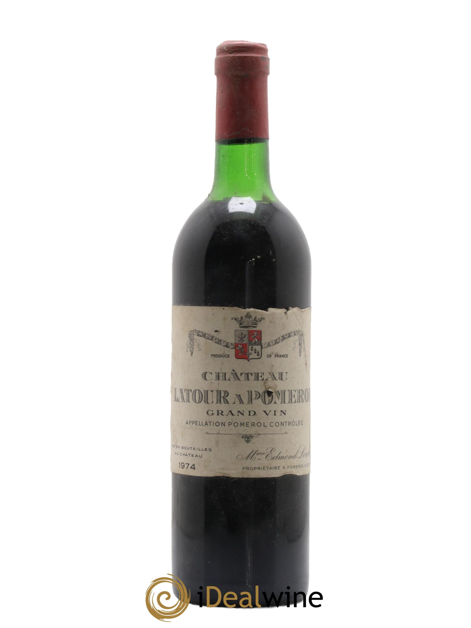 Château Latour à Pomerol 1974 - Lot de 1 bouteille - 0