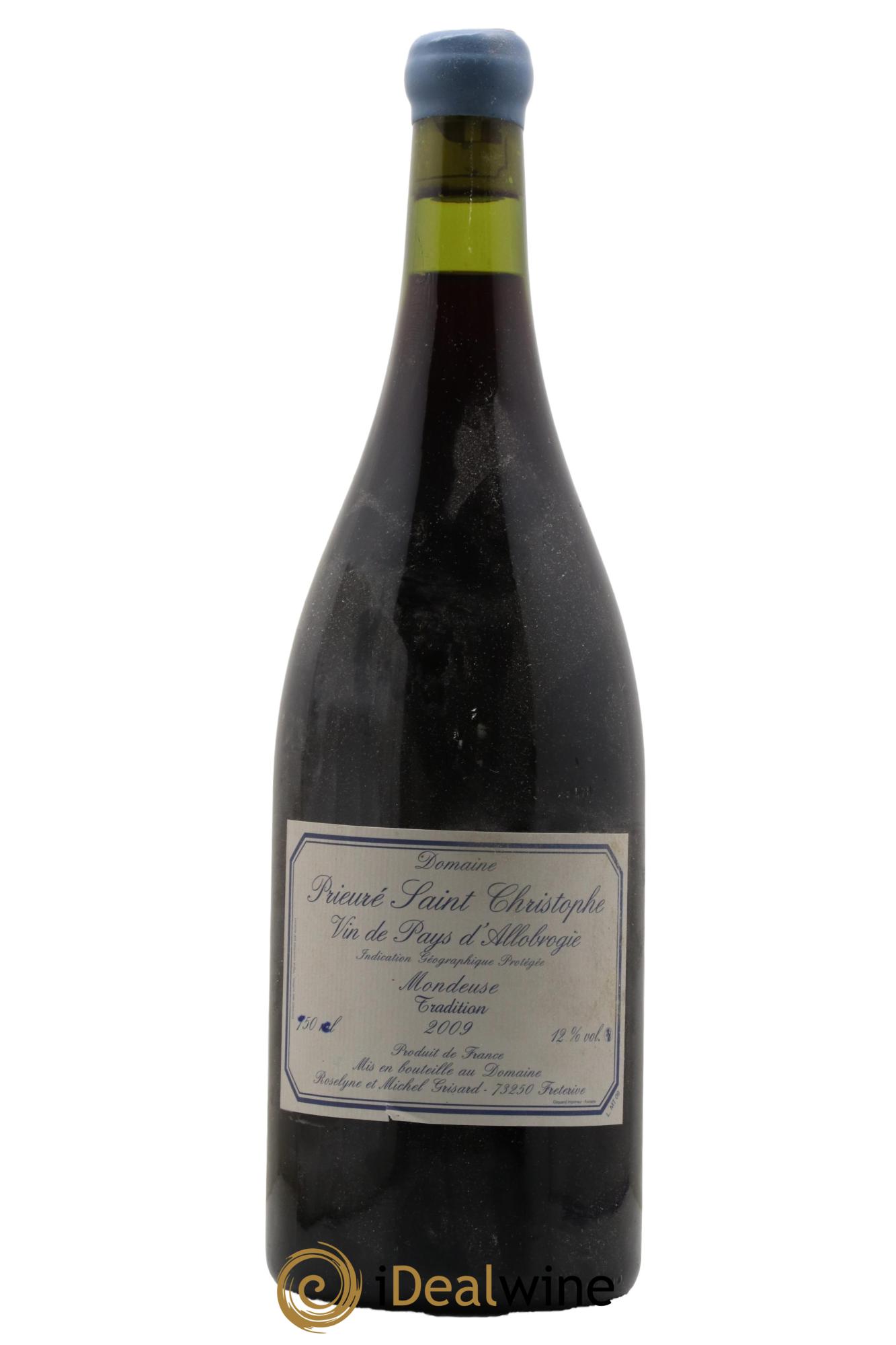 IGP d'Allobrogie Mondeuse Tradition Prieuré Saint Christophe (Domaine) 2009 - Lot de 1 magnum - 0