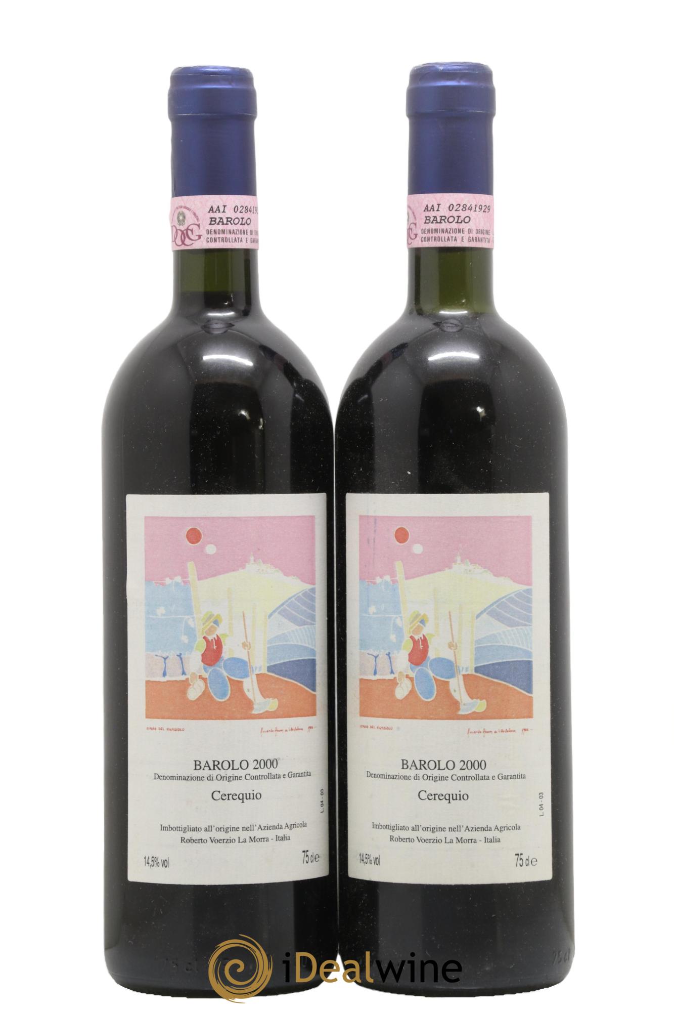 Barolo DOCG Cerequio Roberto Voerzio 2000 - Lot of 2 bottles - 0