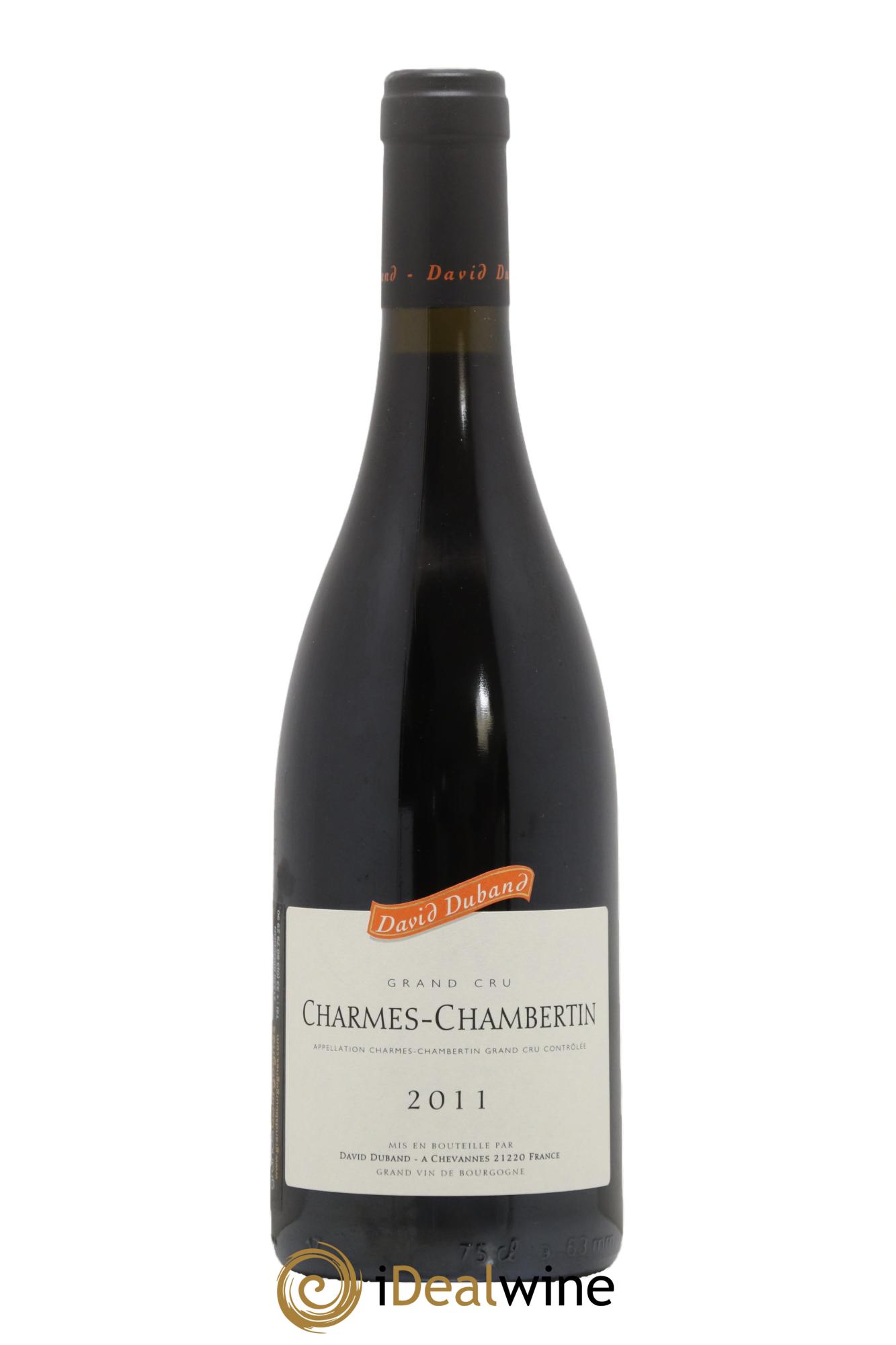 Charmes-Chambertin Grand Cru David Duband (Domaine) 2011 - Lot de 1 bouteille - 0