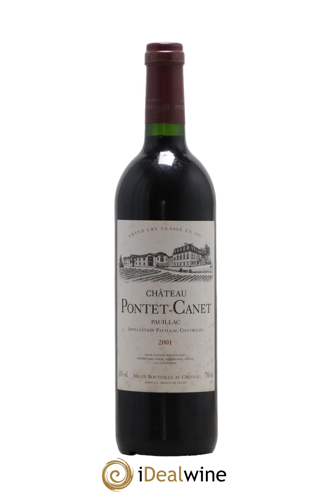 Château Pontet Canet 5ème Grand Cru Classé 2001 - Lot of 1 bottle - 0