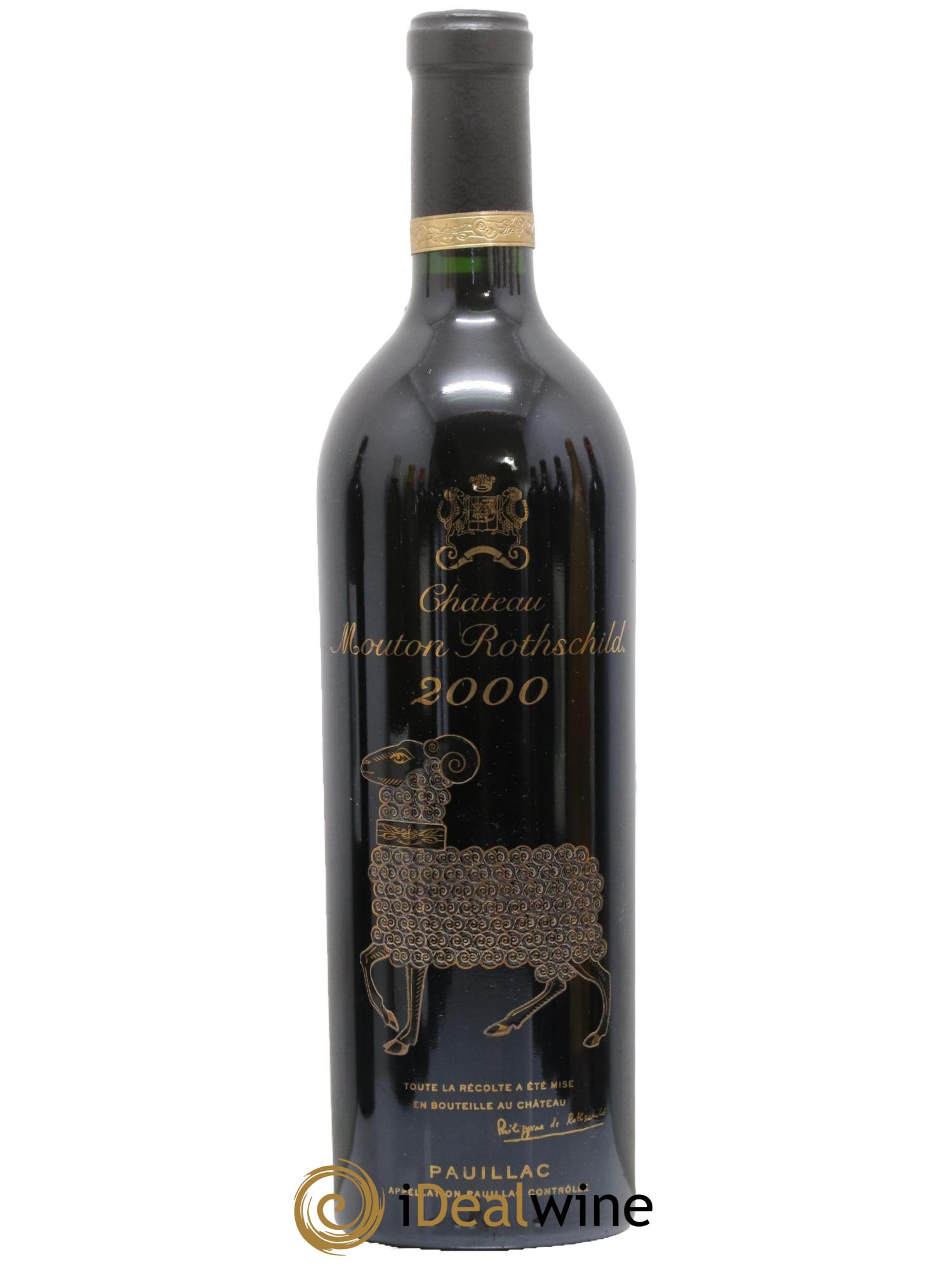 Château Mouton Rothschild 1er Grand Cru Classé 2000 - Posten von 1 Flasche - 0