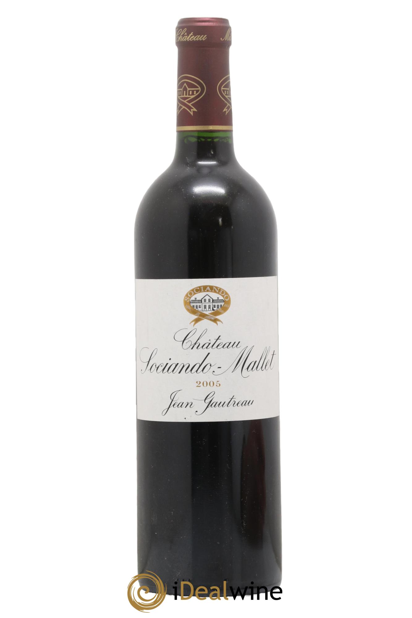 Château Sociando Mallet 2005 - Lot de 1 bouteille - 0