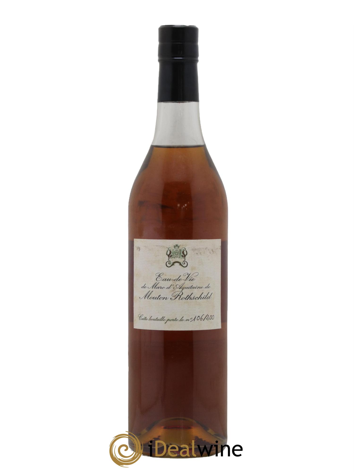 Divers Eau de Vie Marc D'Acquitaine Mouton Rothschild - Lotto di 1 bottiglia - 0