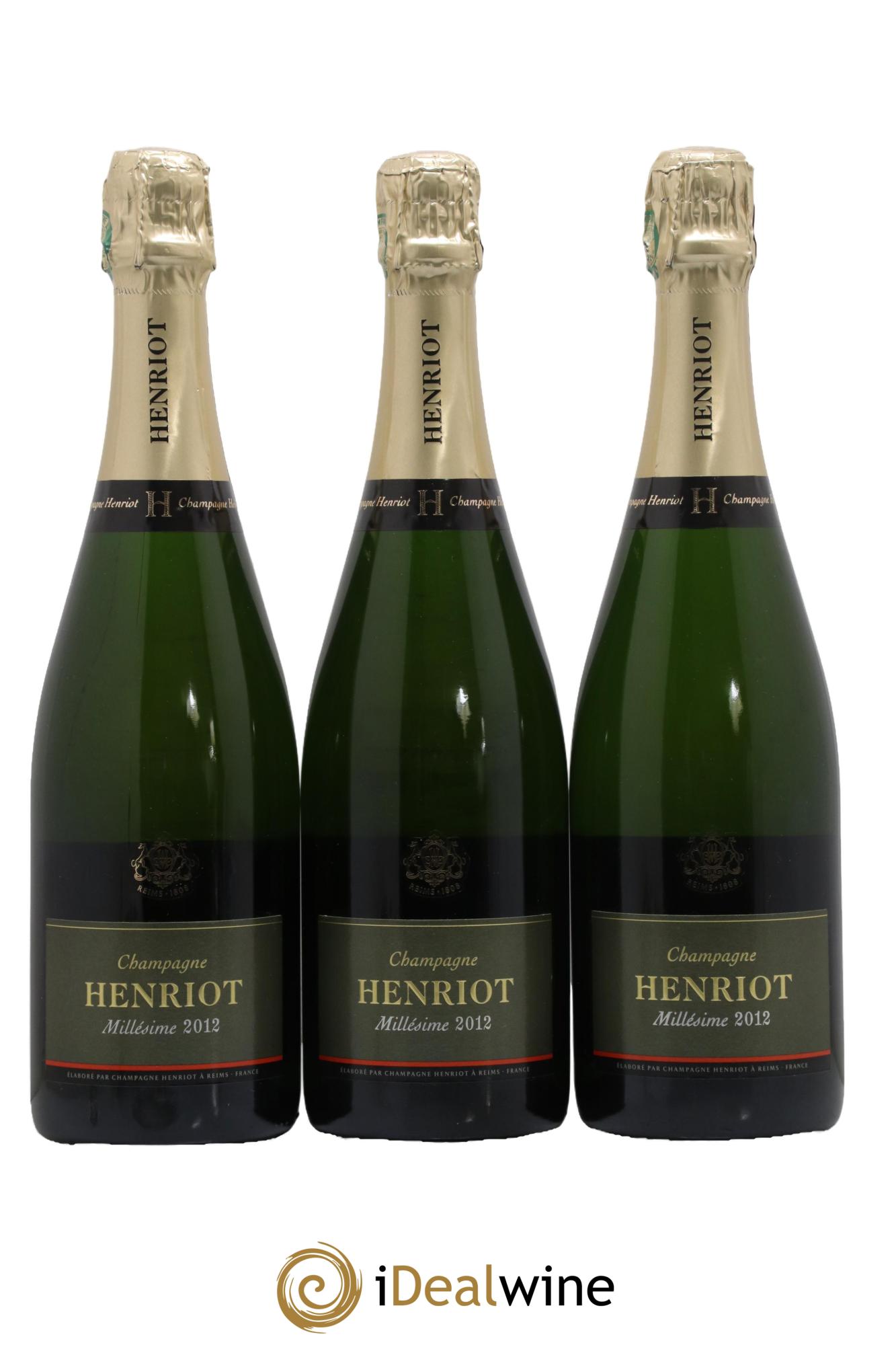 Brut Millésimé Henriot 2012 - Posten von 3 Flaschen - 0