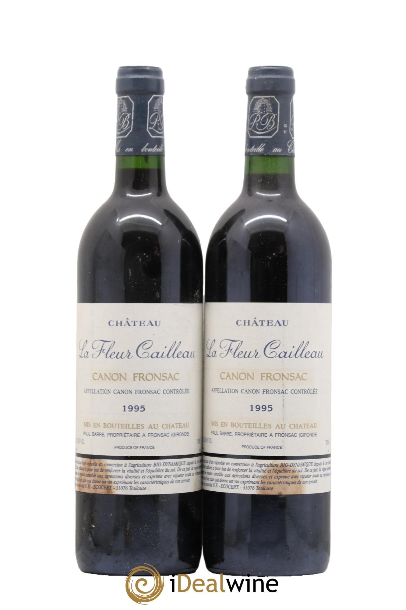 Canon-Fronsac Chateau La Fleur Cailleau 1995 - Lot of 2 bottles - 0