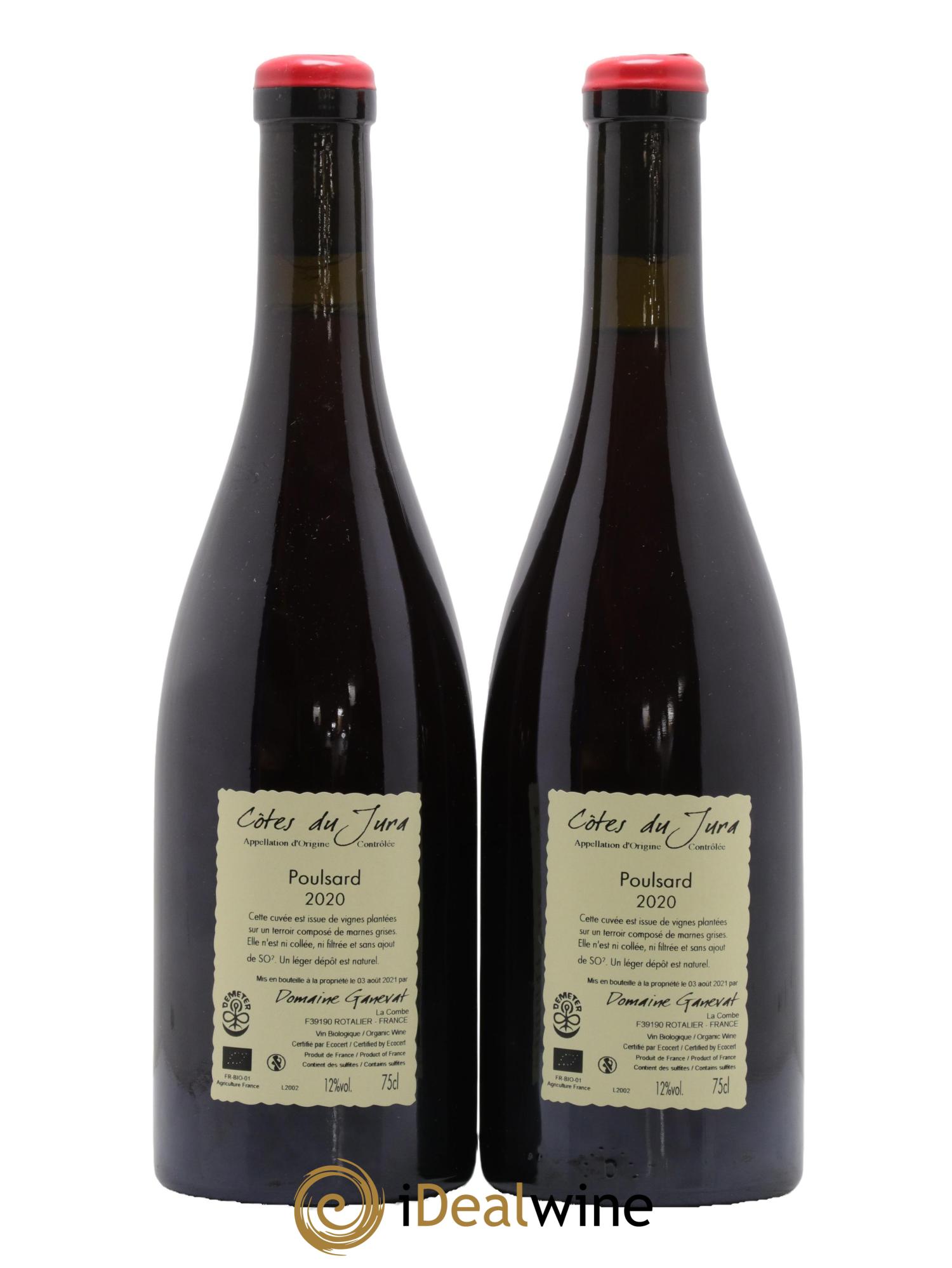 Côtes du Jura Les Chalasses Vieilles Vignes Poulsard Jean-François Ganevat (Domaine) 2020 - Lot of 2 bottles - 1