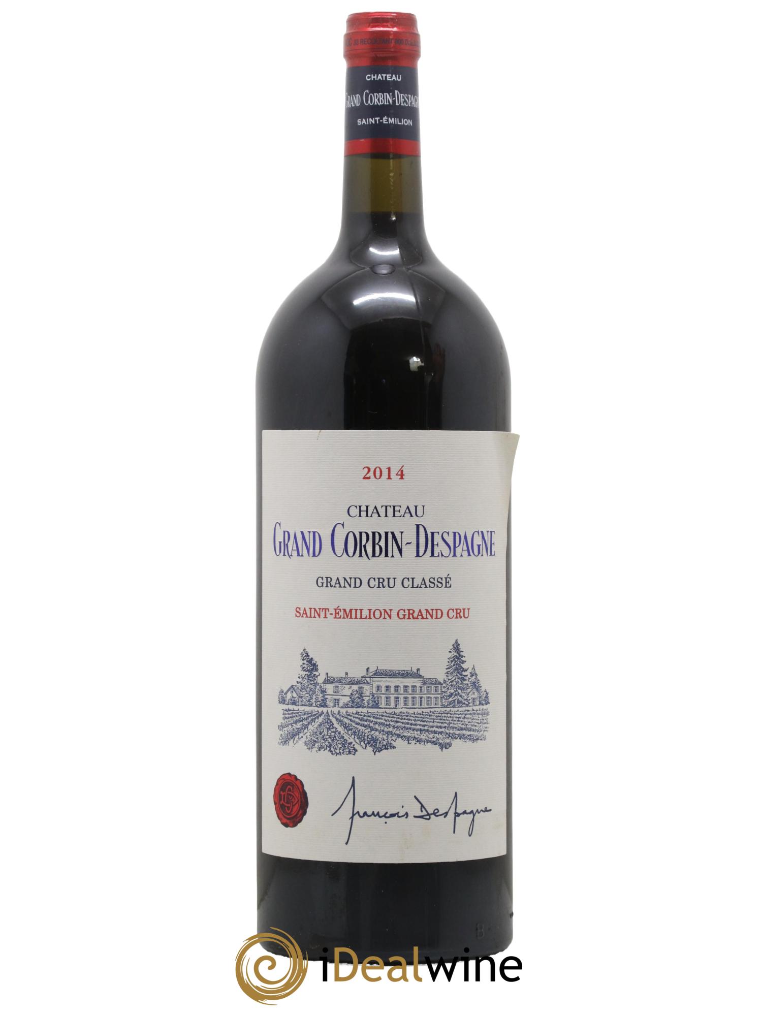 Château Grand Corbin Despagne Grand Cru Classé 2014 - Posten von 1 Magnum - 0