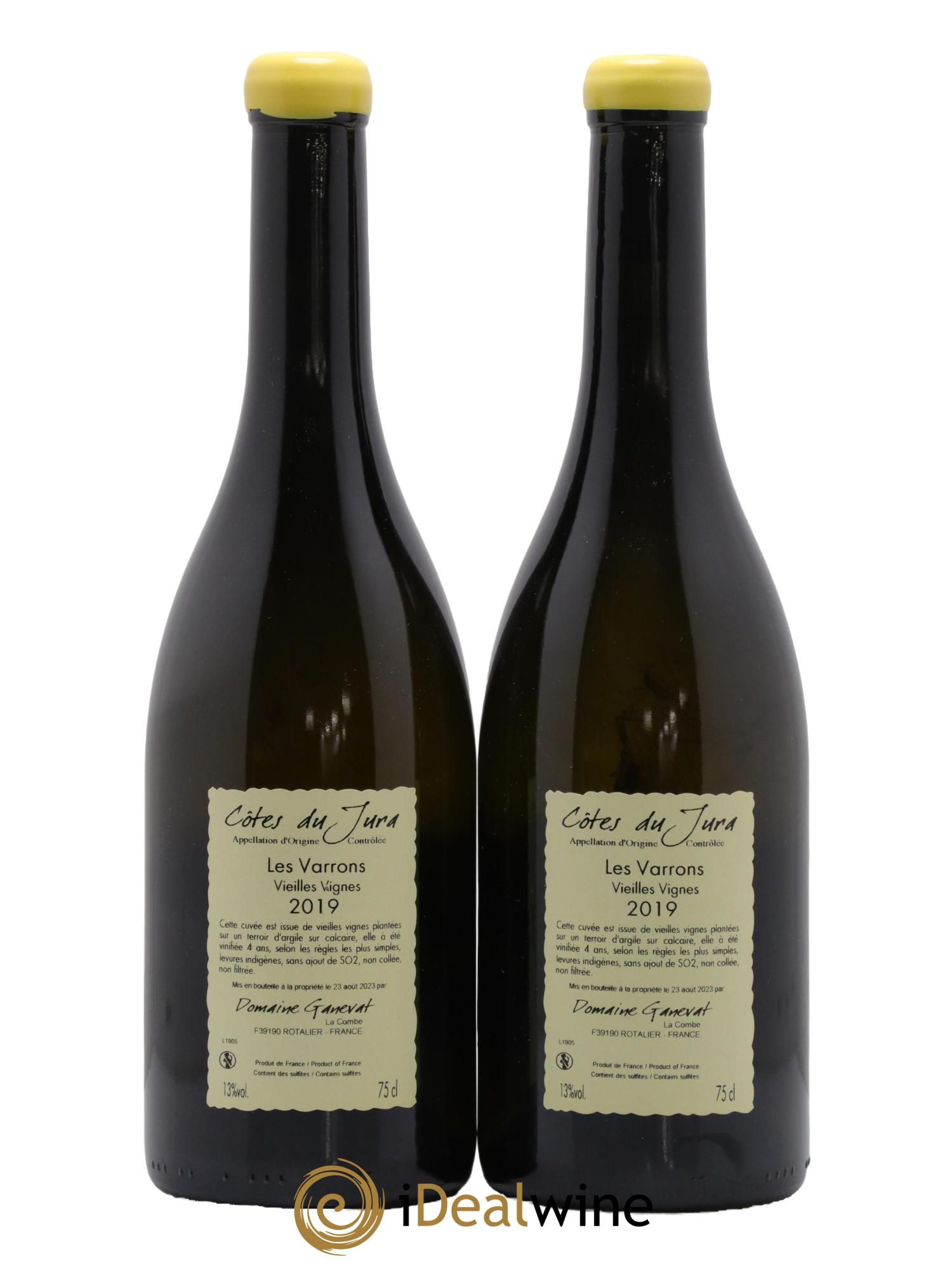 Côtes du Jura Les Varrons Vieilles Vignes Jean-François Ganevat (Domaine) 2019 - Lot of 2 bottles - 1