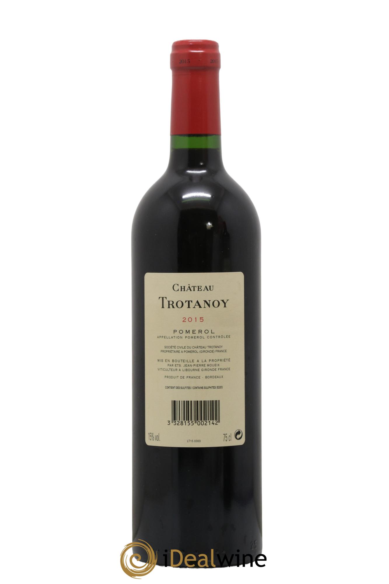 Château Trotanoy  2015 - Lot de 1 bouteille - 1