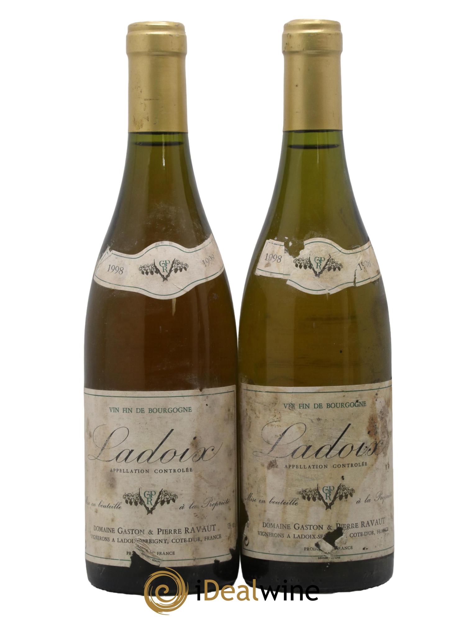 Ladoix Domaine Gaston et Pierre Ravaut 1998 - Lotto di 2 bottiglie - 0