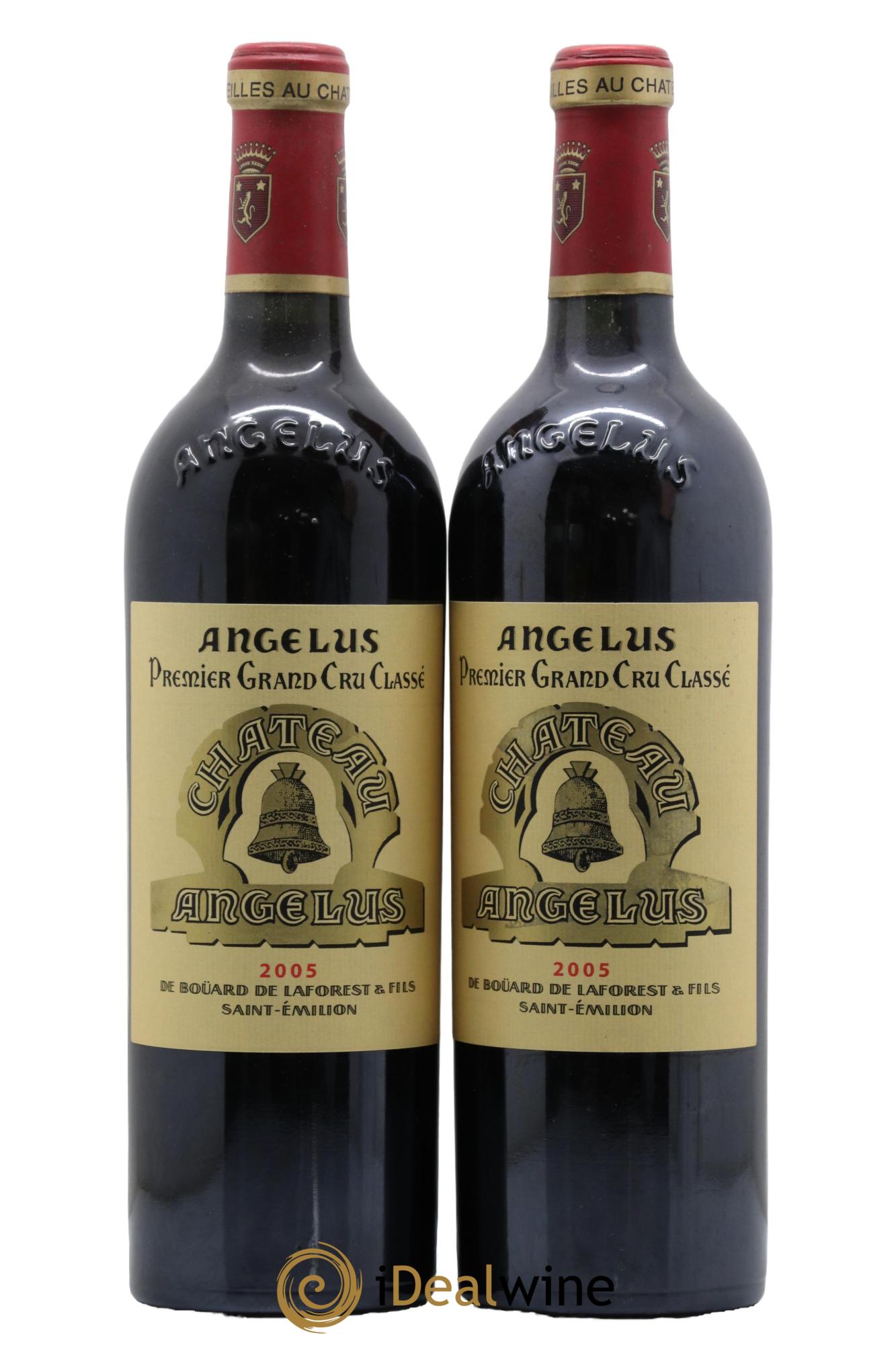 Château Angélus 1er Grand Cru Classé A 2005 - Posten von 2 Flaschen - 0