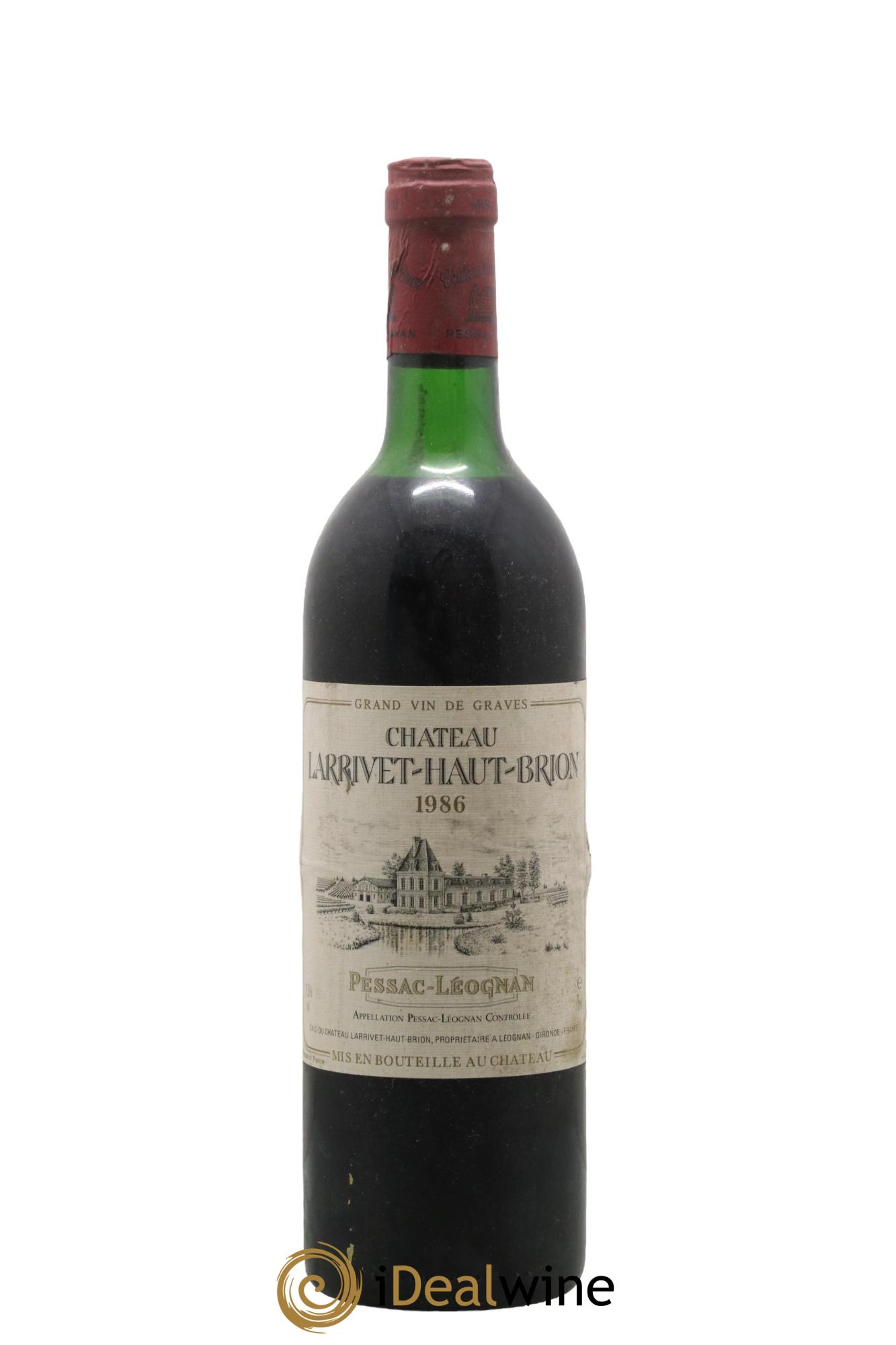 Château Larrivet Haut-Brion 1986 - Posten von 1 Flasche - 0