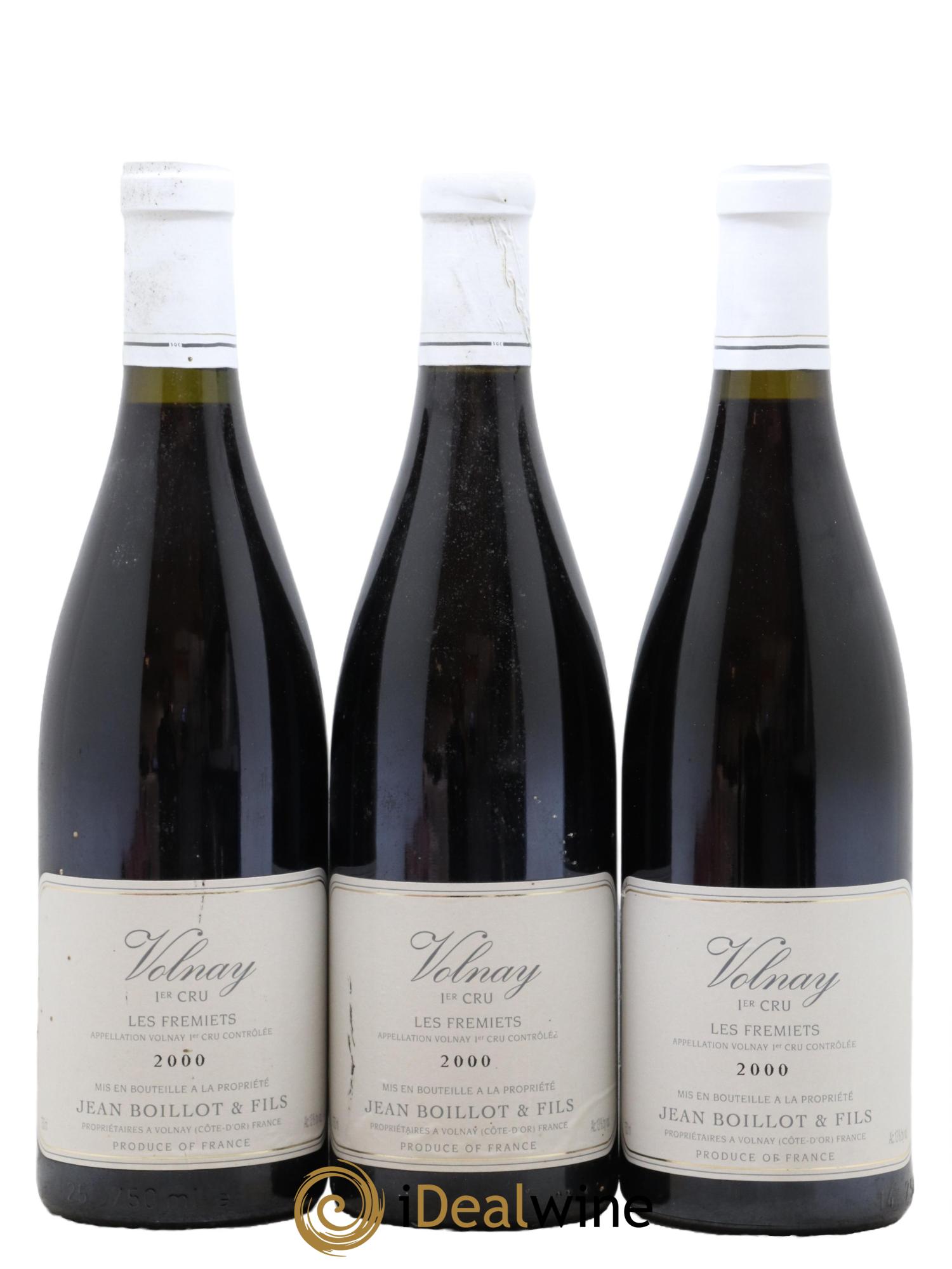 Volnay 1er Cru Les Fremiets Domaine Jean Boillot 2000 - Posten von 3 Flaschen - 0