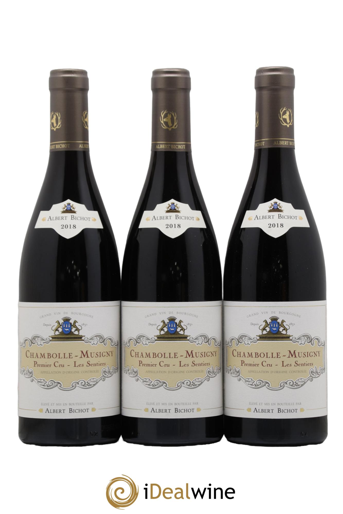 Chambolle-Musigny 1er Cru Les Sentiers Albert Bichot 2018 - Lot de 3 bouteilles - 0