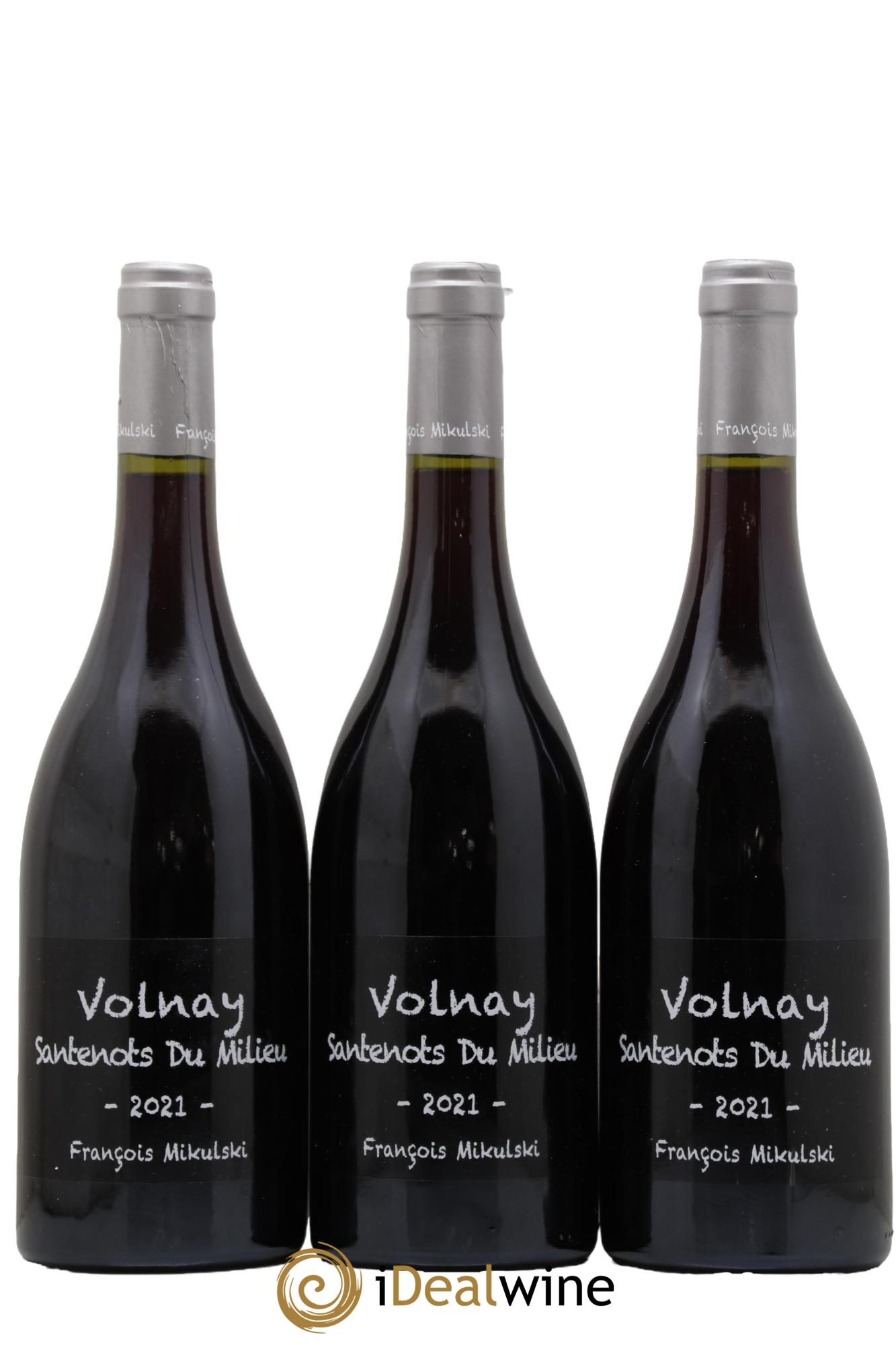 Volnay 1er Cru Santenots du Milieu François Mikulski 2021 - Lot of 3 bottles - 0