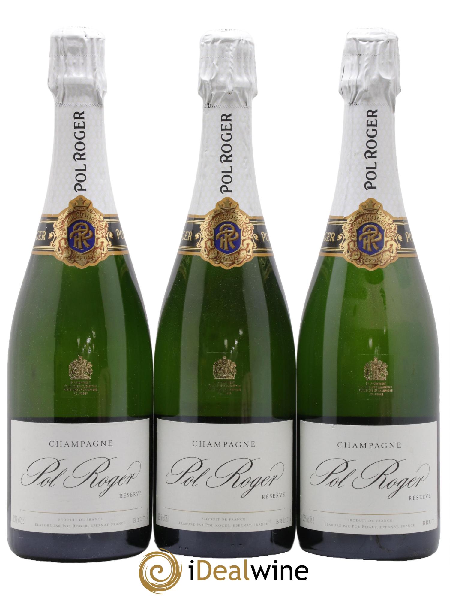 Brut Réserve Pol Roger - Lot de 3 bouteilles - 0