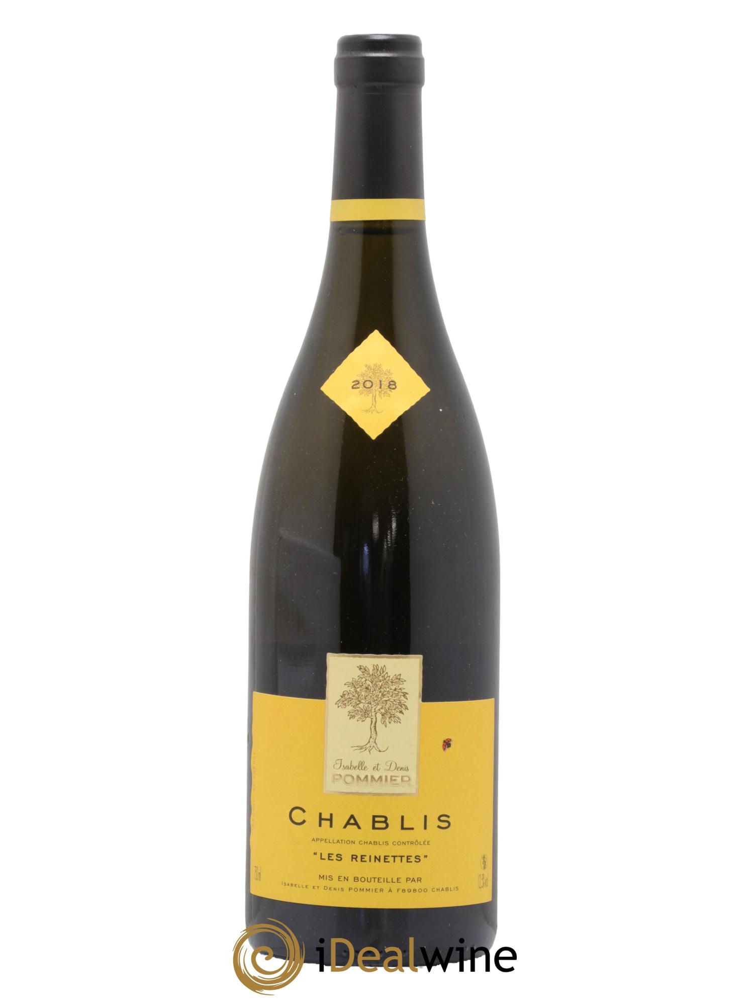 Chablis Les Reinettes Domaine Pommier 2018 - Lot de 1 bouteille - 0