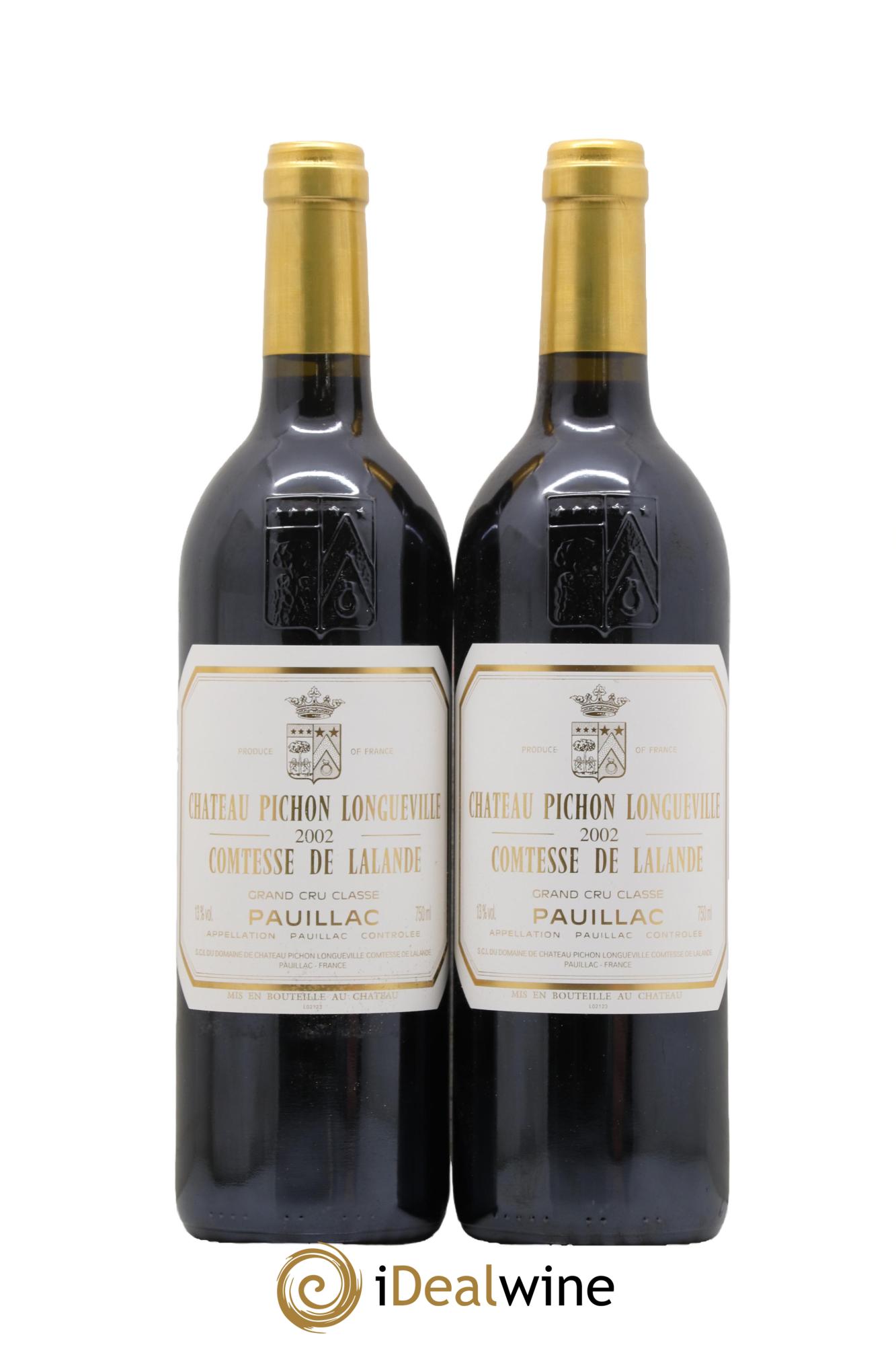 Château Pichon Longueville Comtesse de Lalande 2ème Grand Cru Classé 2002 - Lot de 2 bouteilles - 0