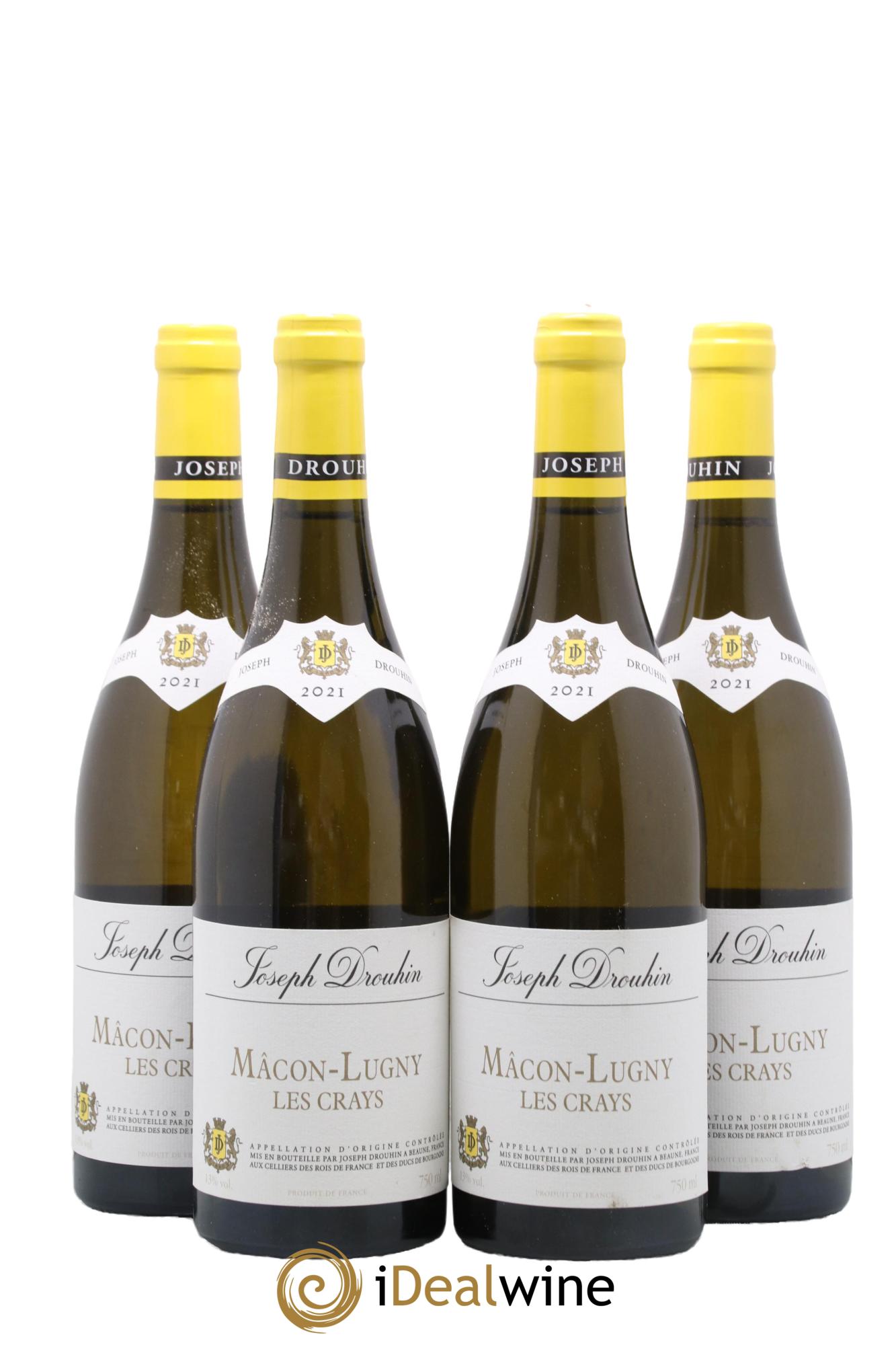 Mâcon-Lugny Les Crays Joseph Drouhin 2021 - Lot de 4 bouteilles - 0