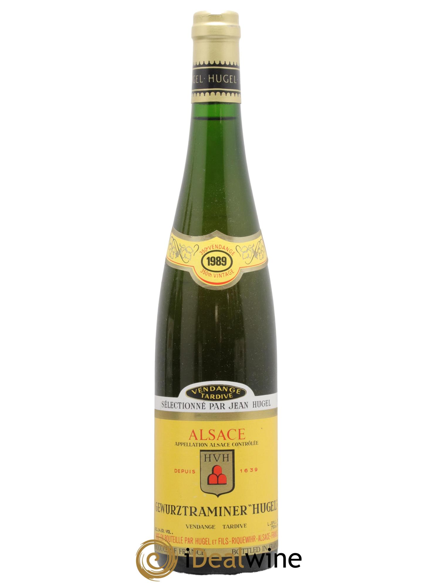 Gewurztraminer Vendanges Tardives Hugel (Domaine) 1989 - Posten von 1 Flasche - 0