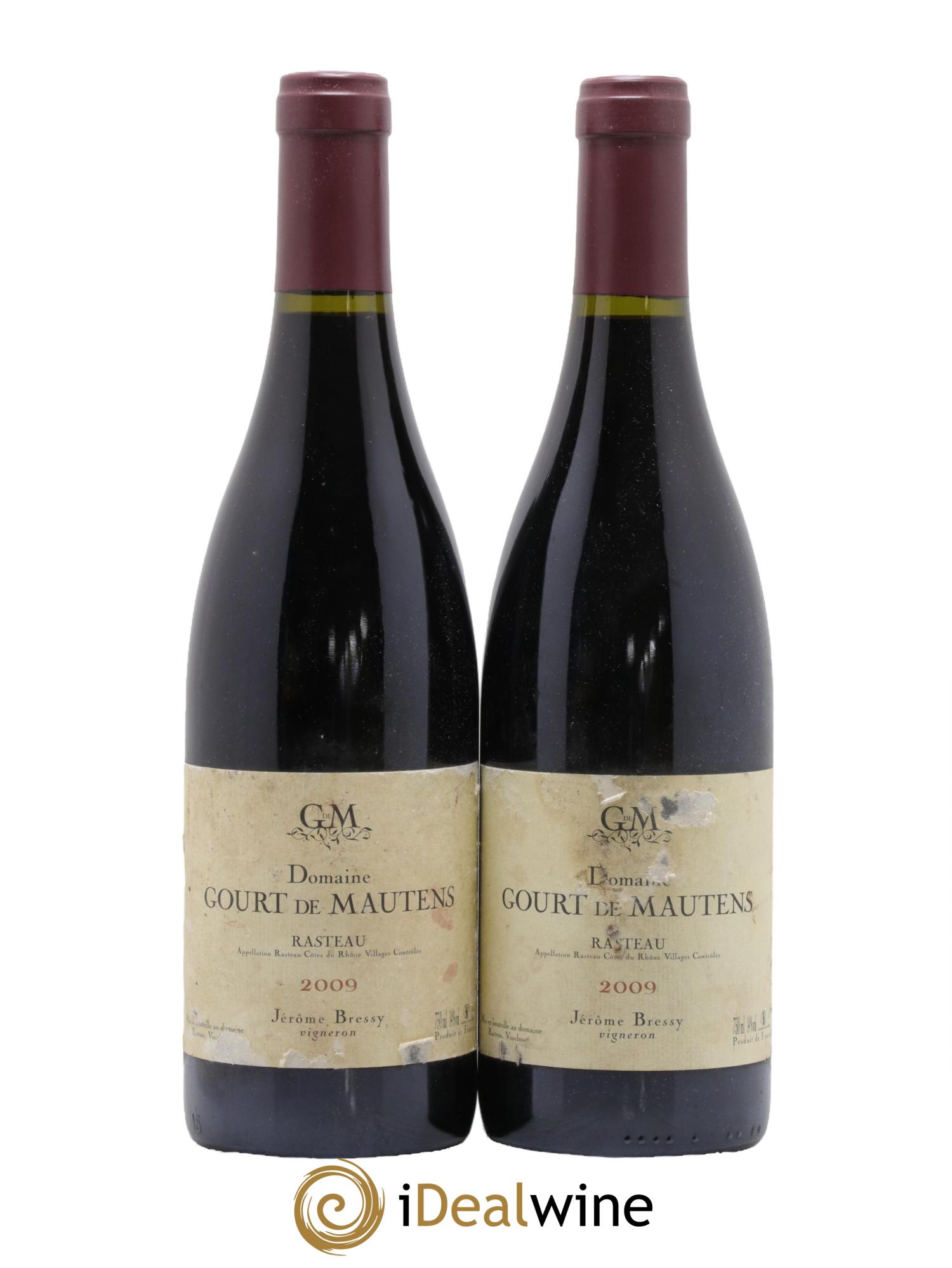 Rasteau Domaine Gourt de Mautens Jérôme Bressy 2009 - Lotto di 2 bottiglie - 0