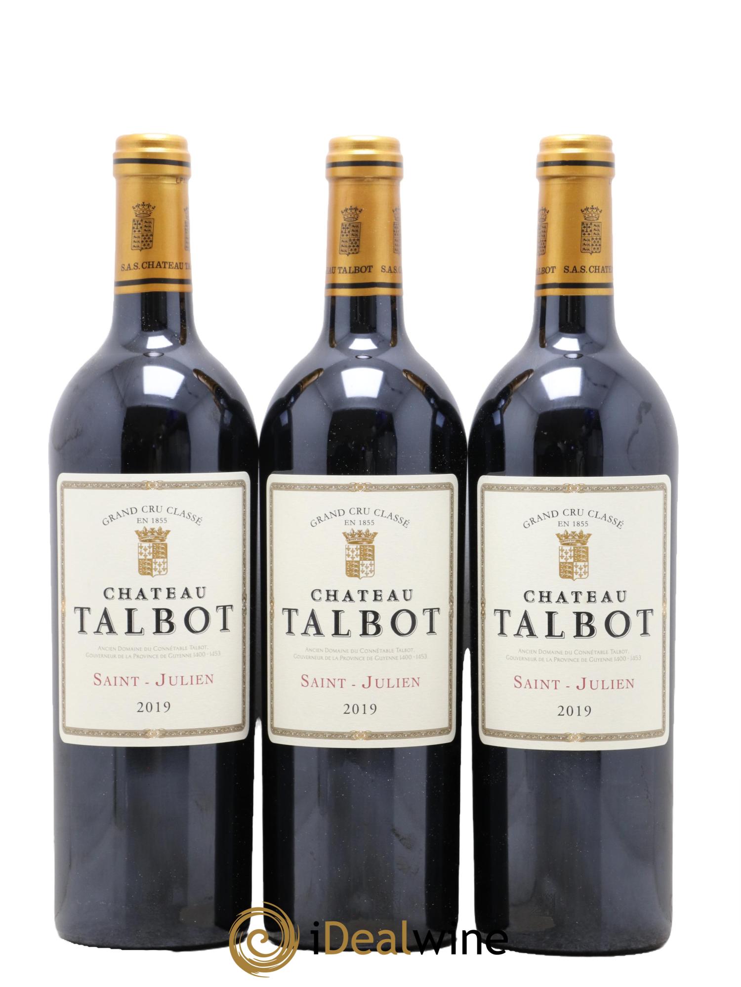 Château Talbot 4ème Grand Cru Classé 2019 - Lotto di 12 bottiglie - 4