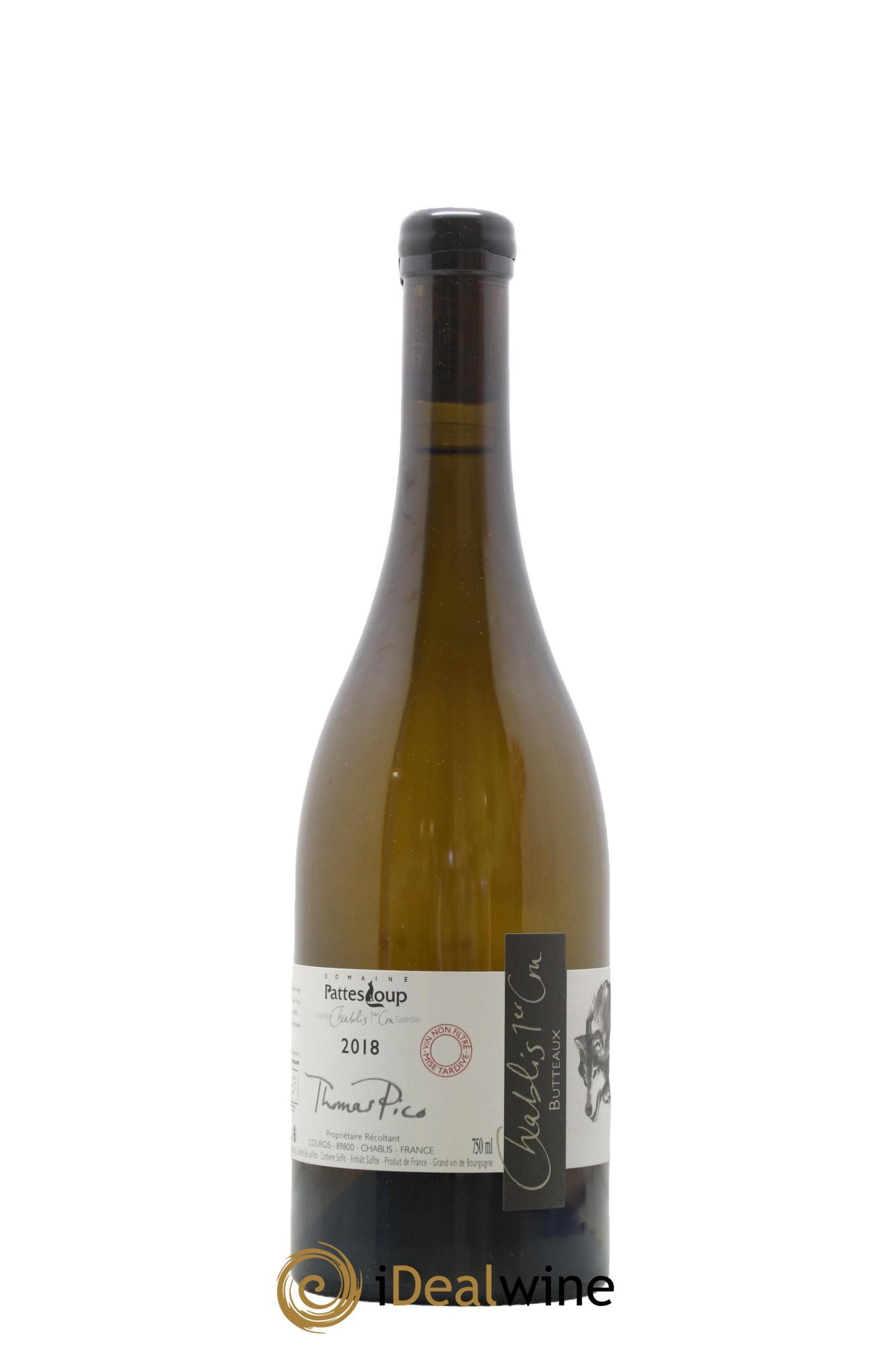 Chablis 1er Cru Butteaux Pattes Loup (Domaine) 2018 - Posten von 1 Flasche - 0