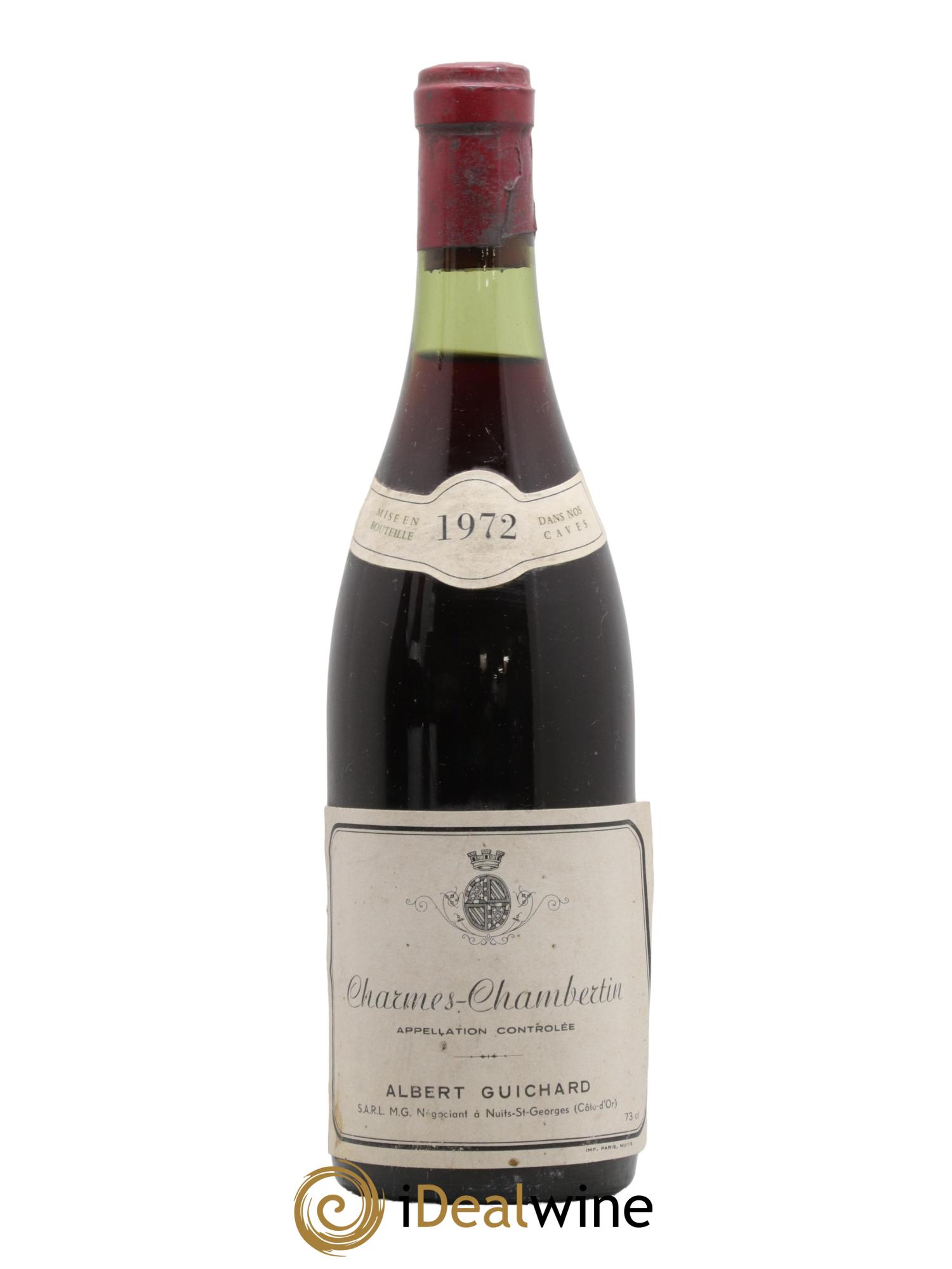 Charmes-Chambertin Grand Cru Albert Guichard 1972 - Lot de 1 bouteille - 0