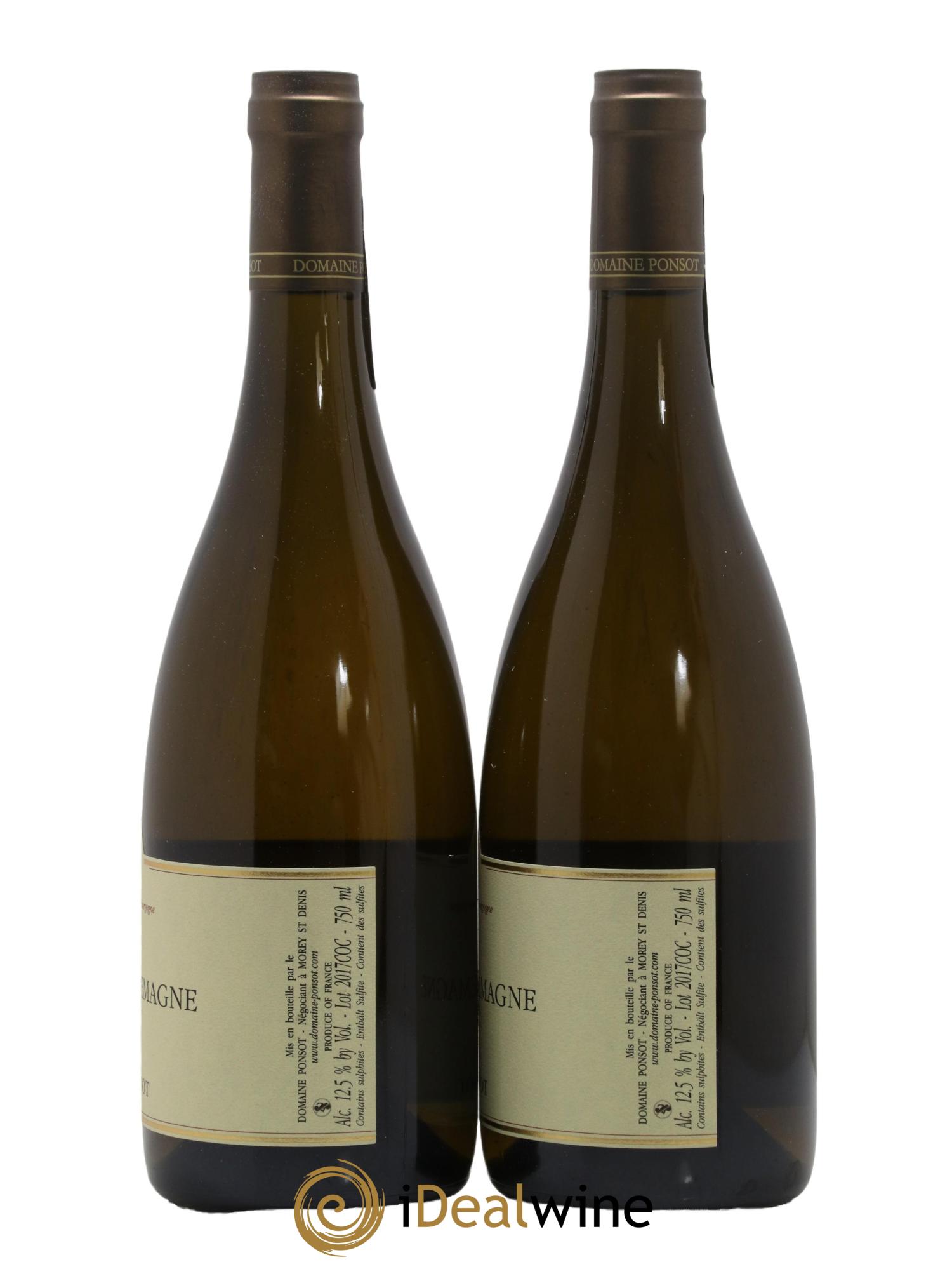 Corton-Charlemagne Grand Cru Ponsot (Domaine) 2017 - Lot de 2 bouteilles - 2