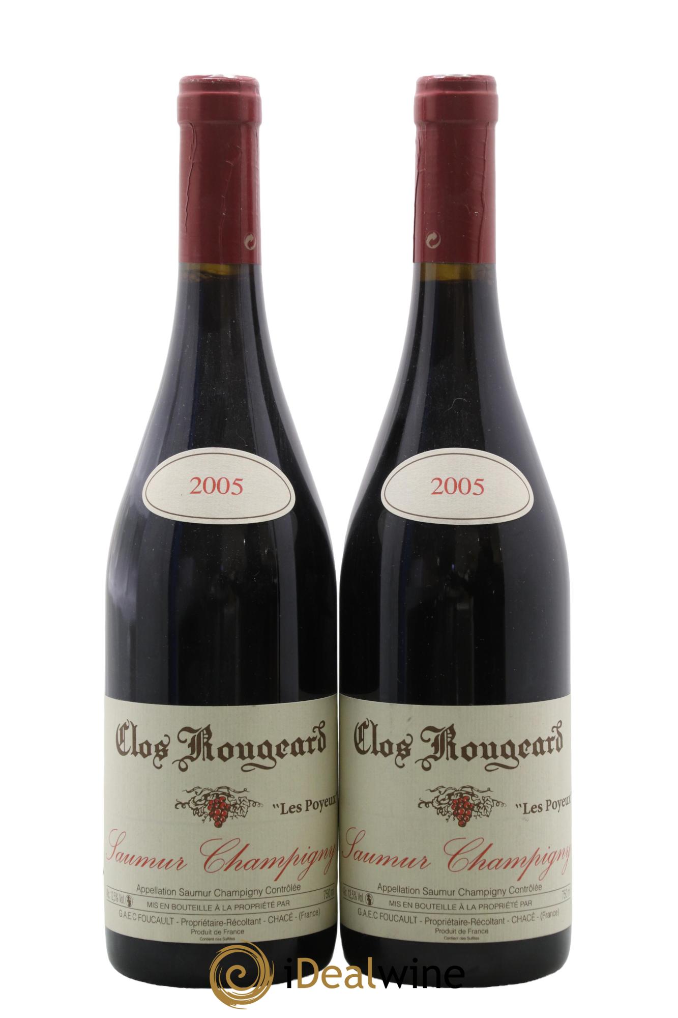 Saumur-Champigny Les Poyeux Clos Rougeard 2005 - Lot de 2 bouteilles - 0