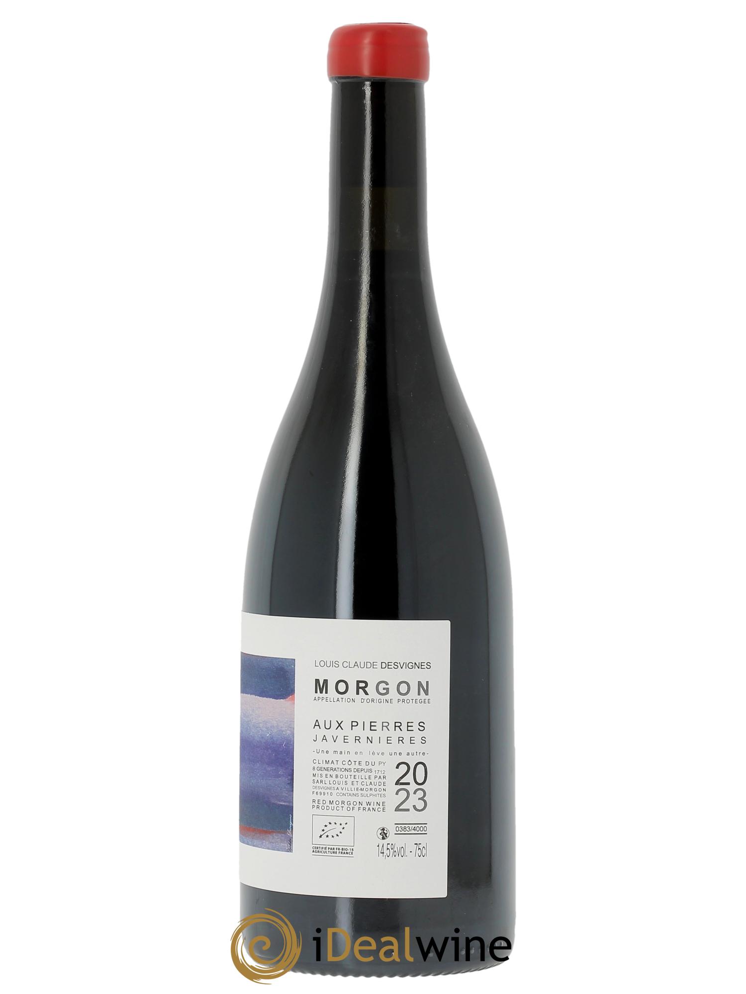 Morgon Javernières Aux Pierres Louis-Claude Desvignes  2023 - Lot de 1 bouteille - 1