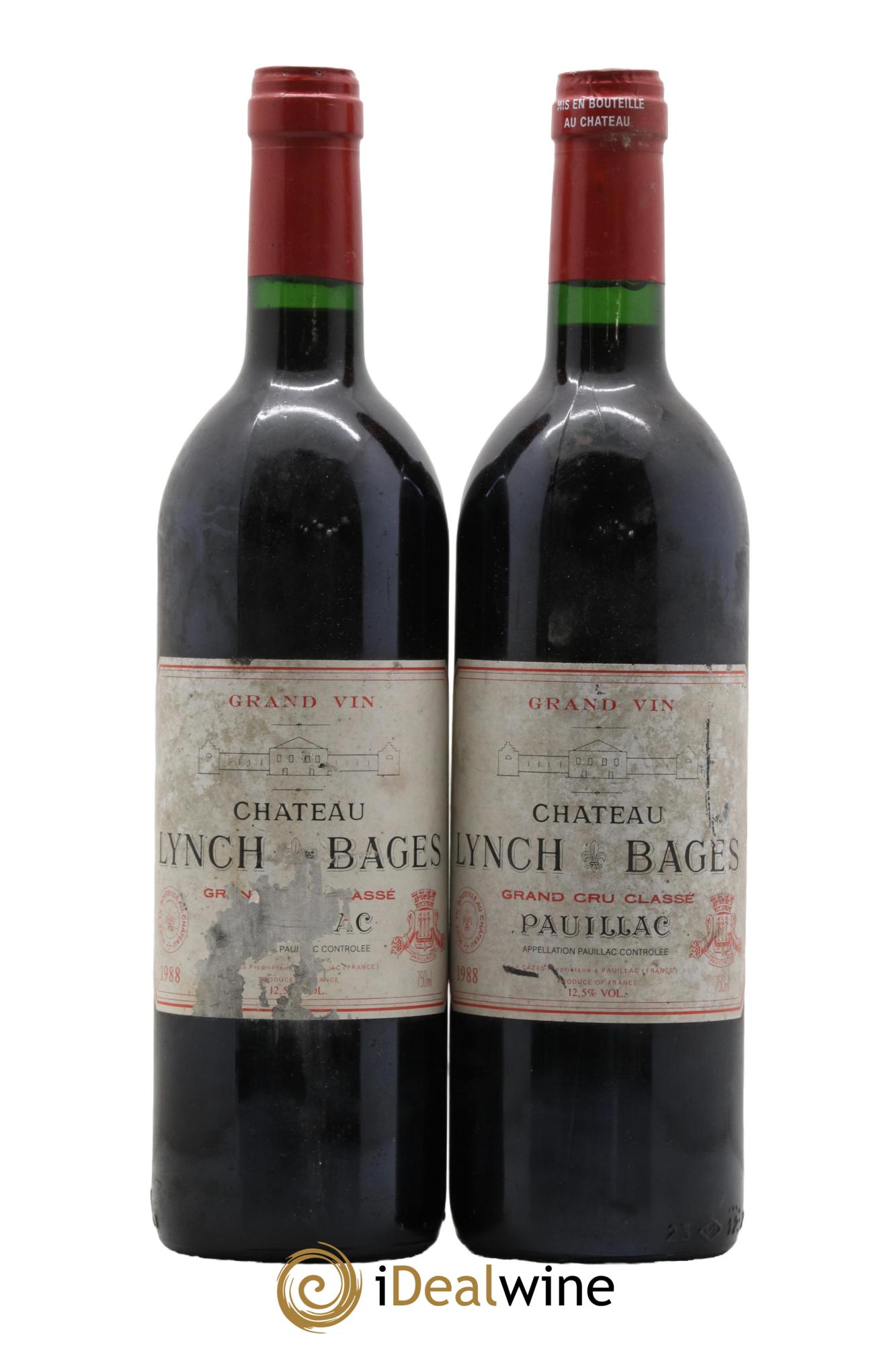 Château Lynch Bages 5ème Grand Cru Classé 1988 - Lot of 2 bottles - 0